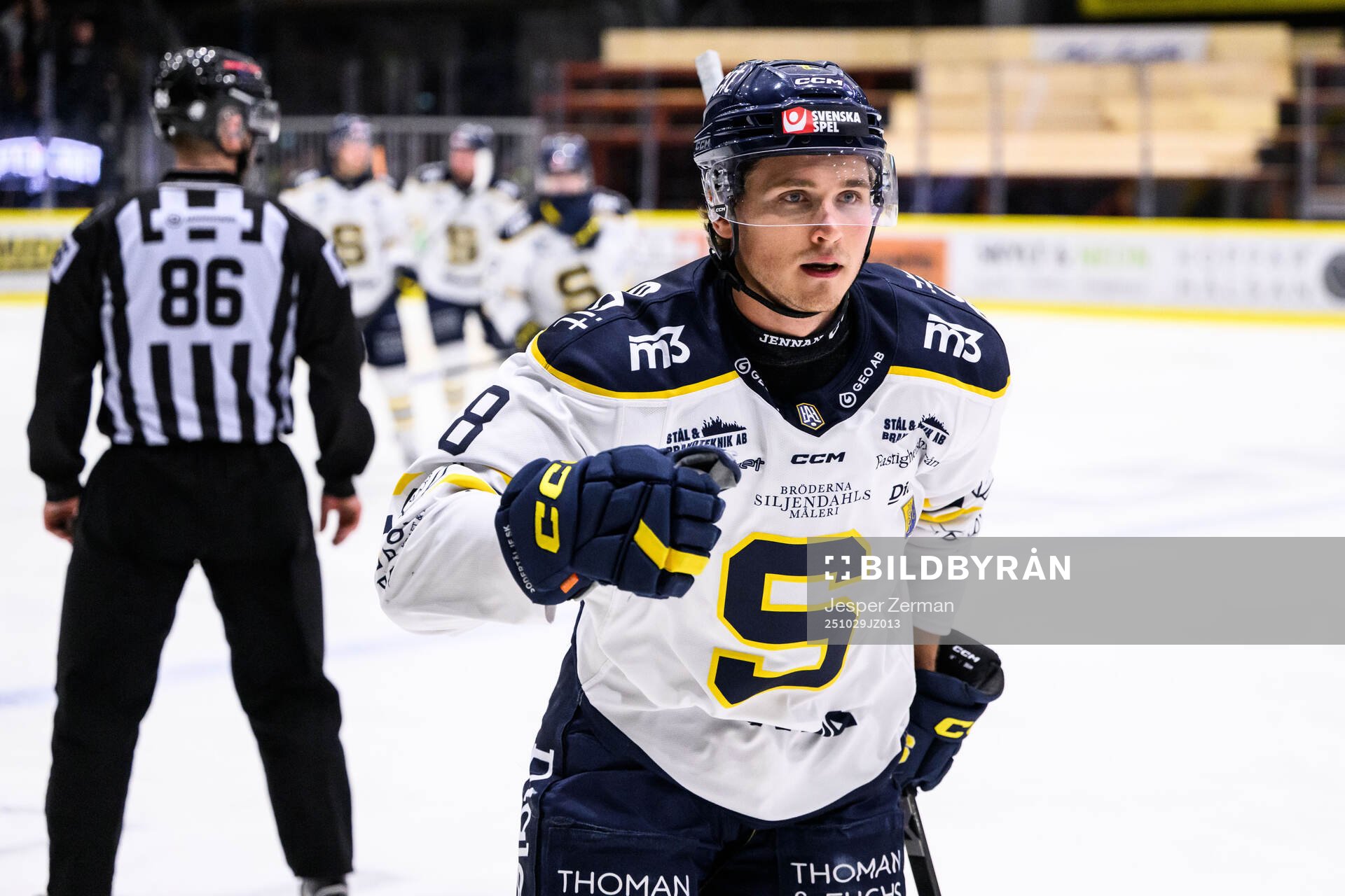 Södertäljes William Wiå jublar