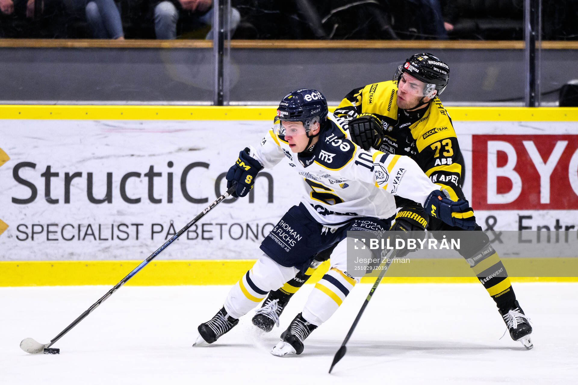 Södertäljes Felix Öhrqvist och Västerås Anton Gradin
