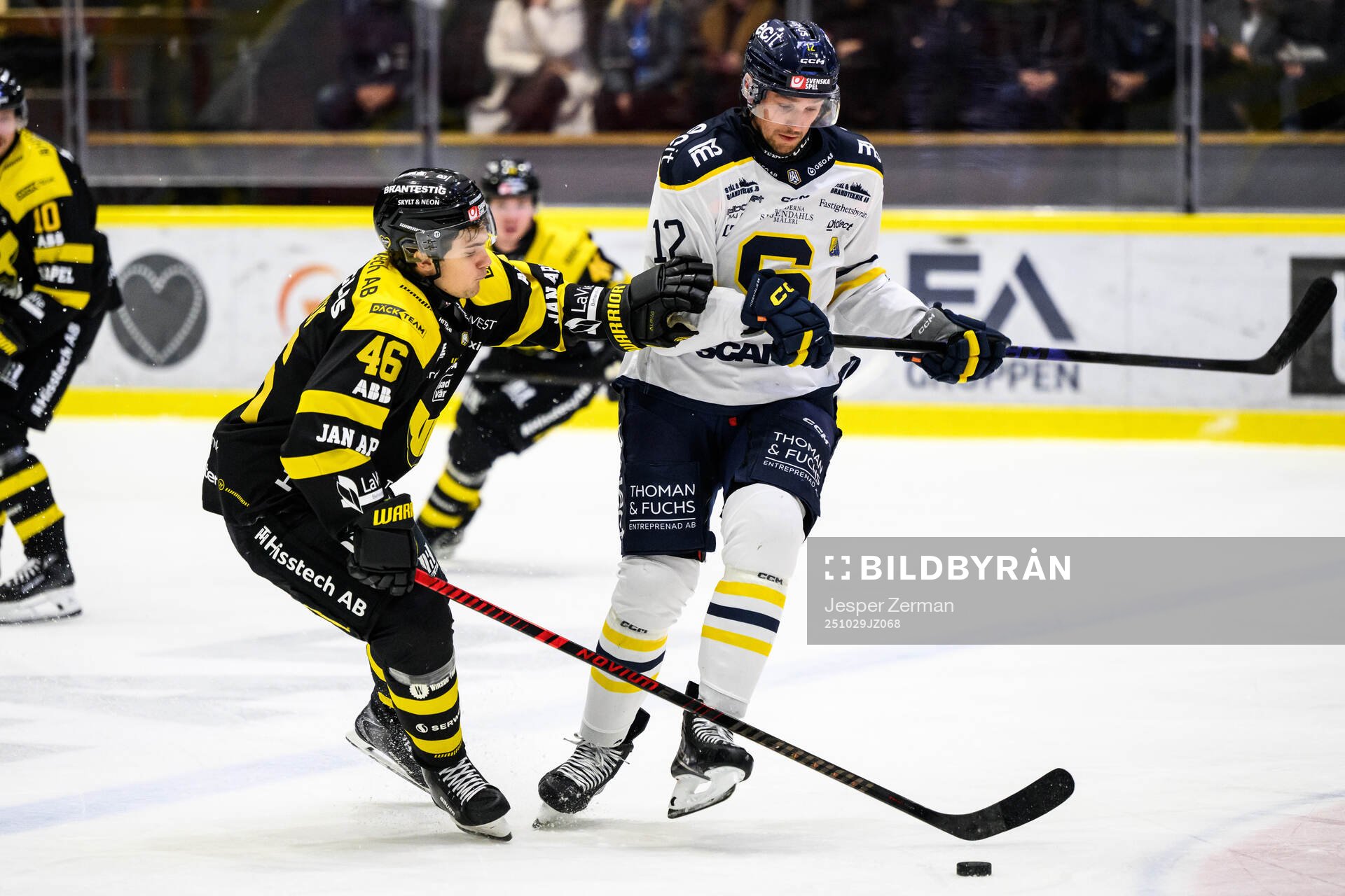 Västerås Svante Sjödin och Södertäljes Viktor Liljegren