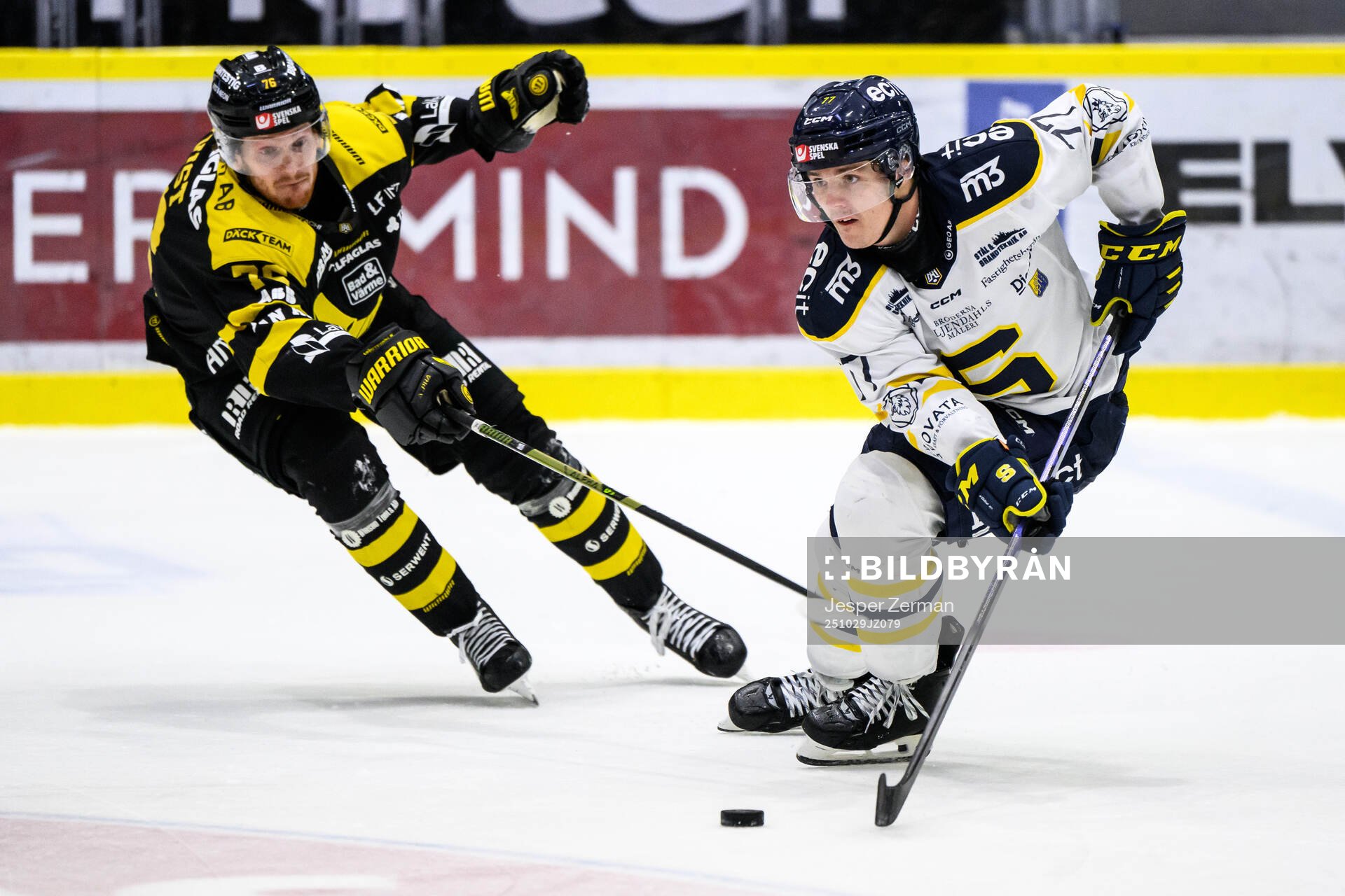 Västerås Oskar Kvist och Södertäljes Brett Stapley