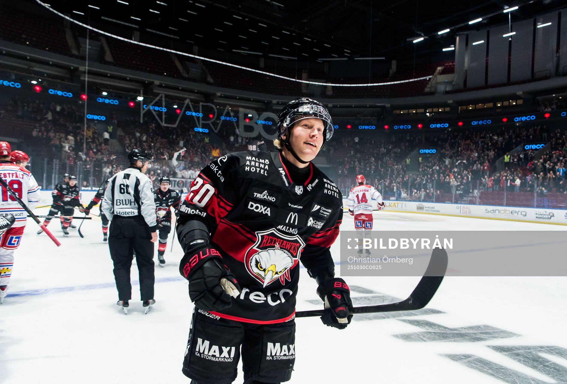 Malmö Redhawks Thomas Berg Paulsen jublar