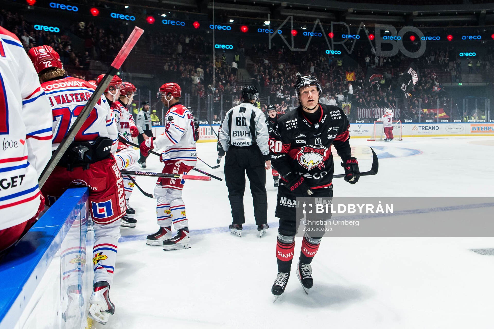 Malmö Redhawks Thomas Berg Paulsen jublar