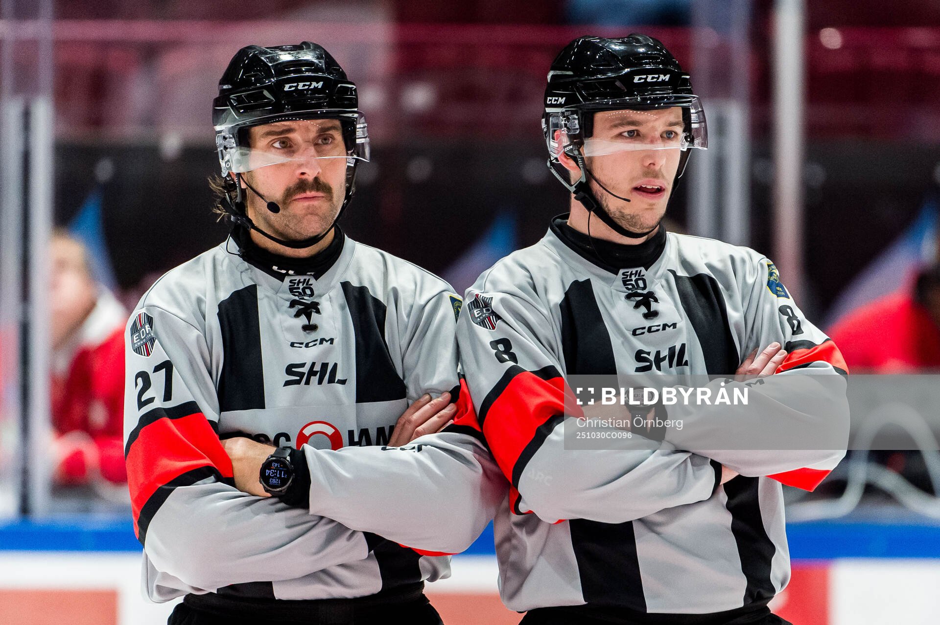 Domare Mikael Sjöqvist och Domare Oscar Niklasson