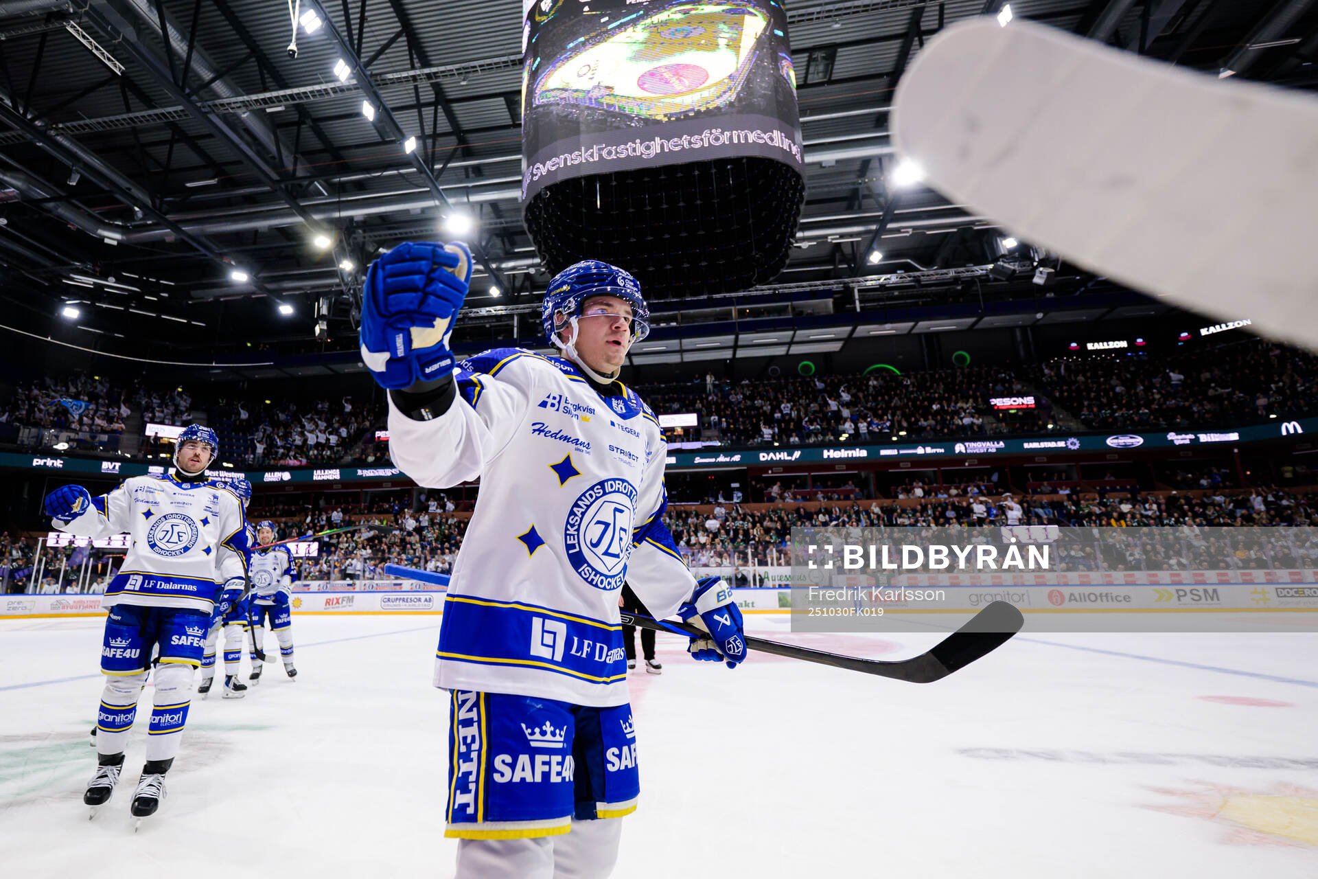 Leksands Olle Strandell jublar