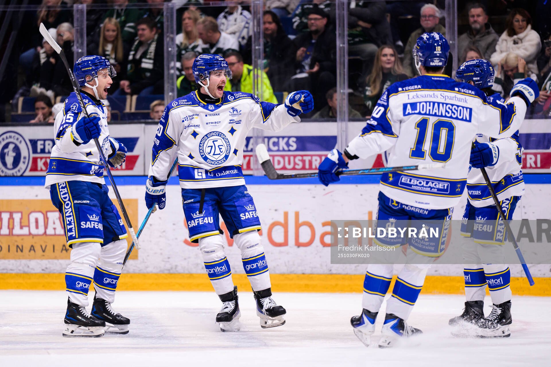 Leksands Max Veronneau, Nolan Stevens och Olle Strandell