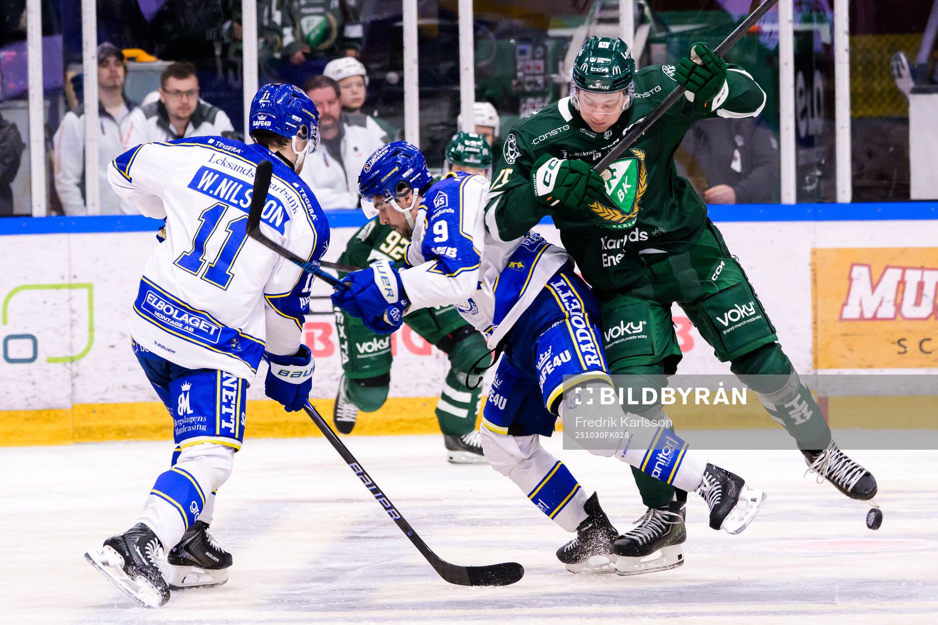 Leksands Gabriel Fortier och Färjestads Jack Berglund