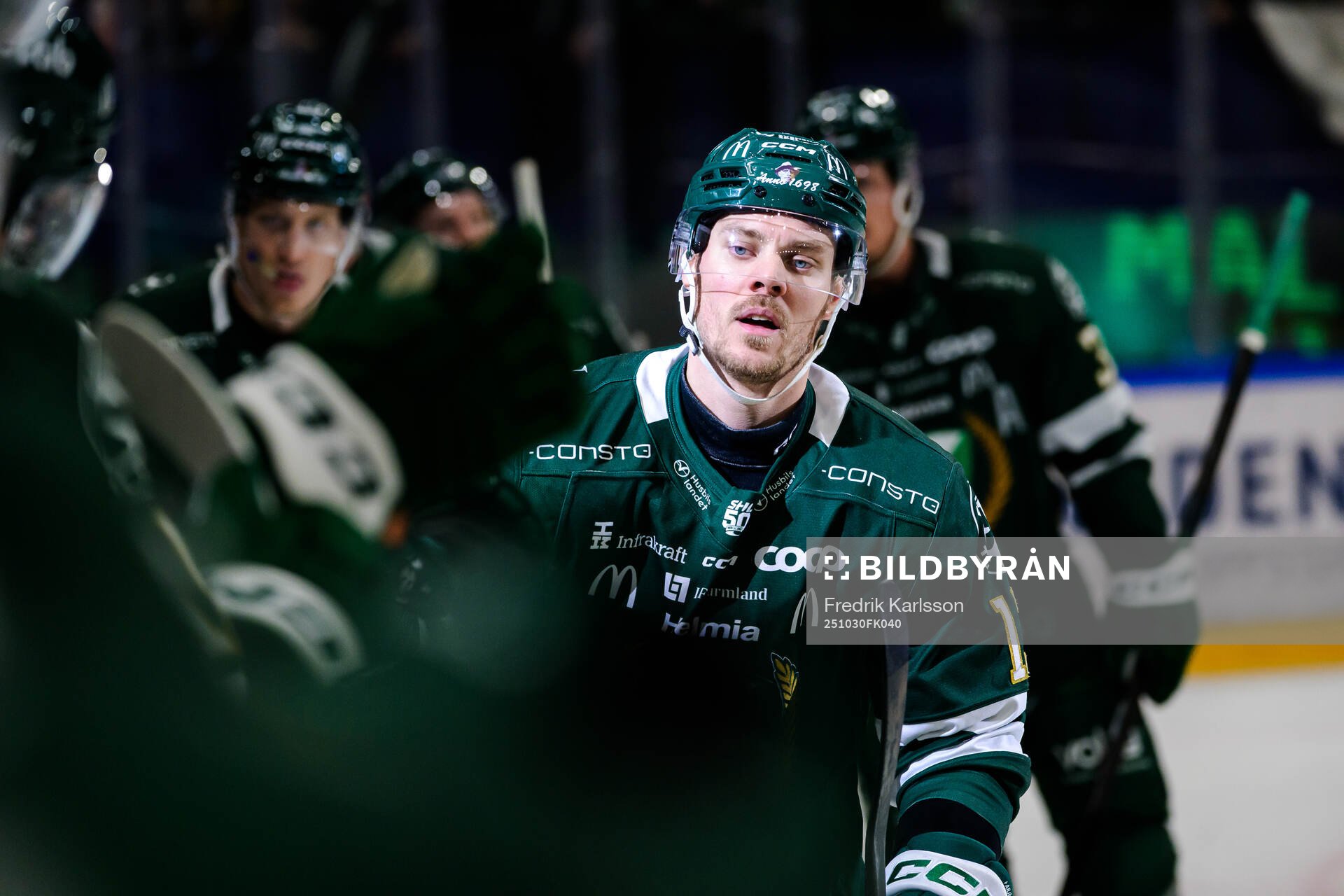 Färjestads Joel Kellman jublar