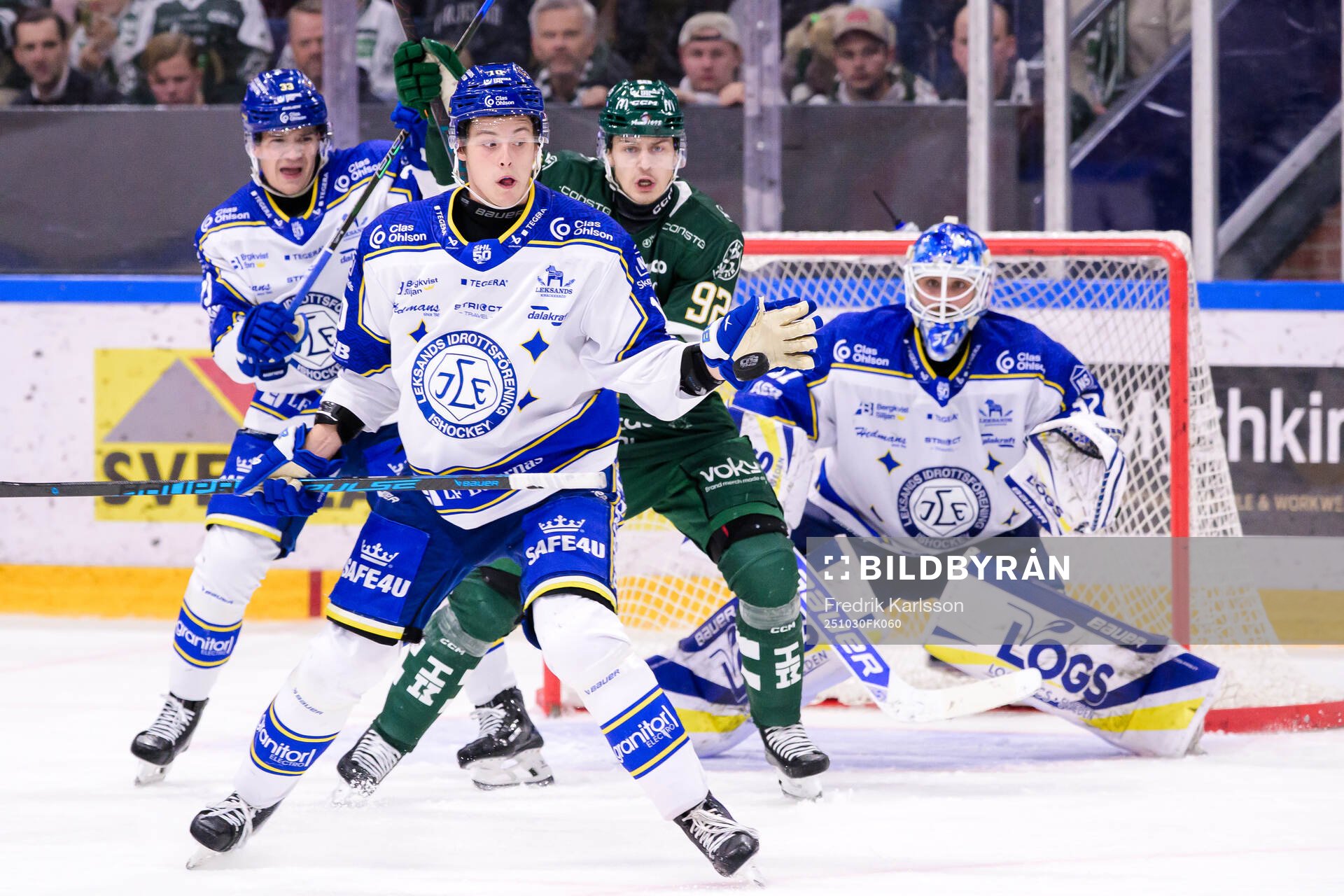 Leksands Anton Johansson och Färjestads Lucas Forsell