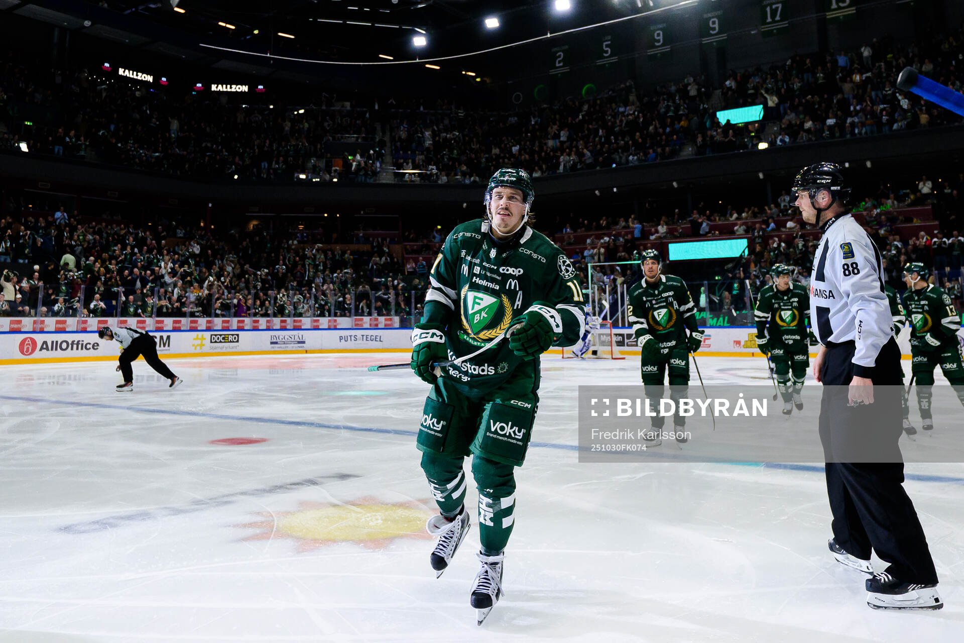 Färjestads Joakim Nygård jublar