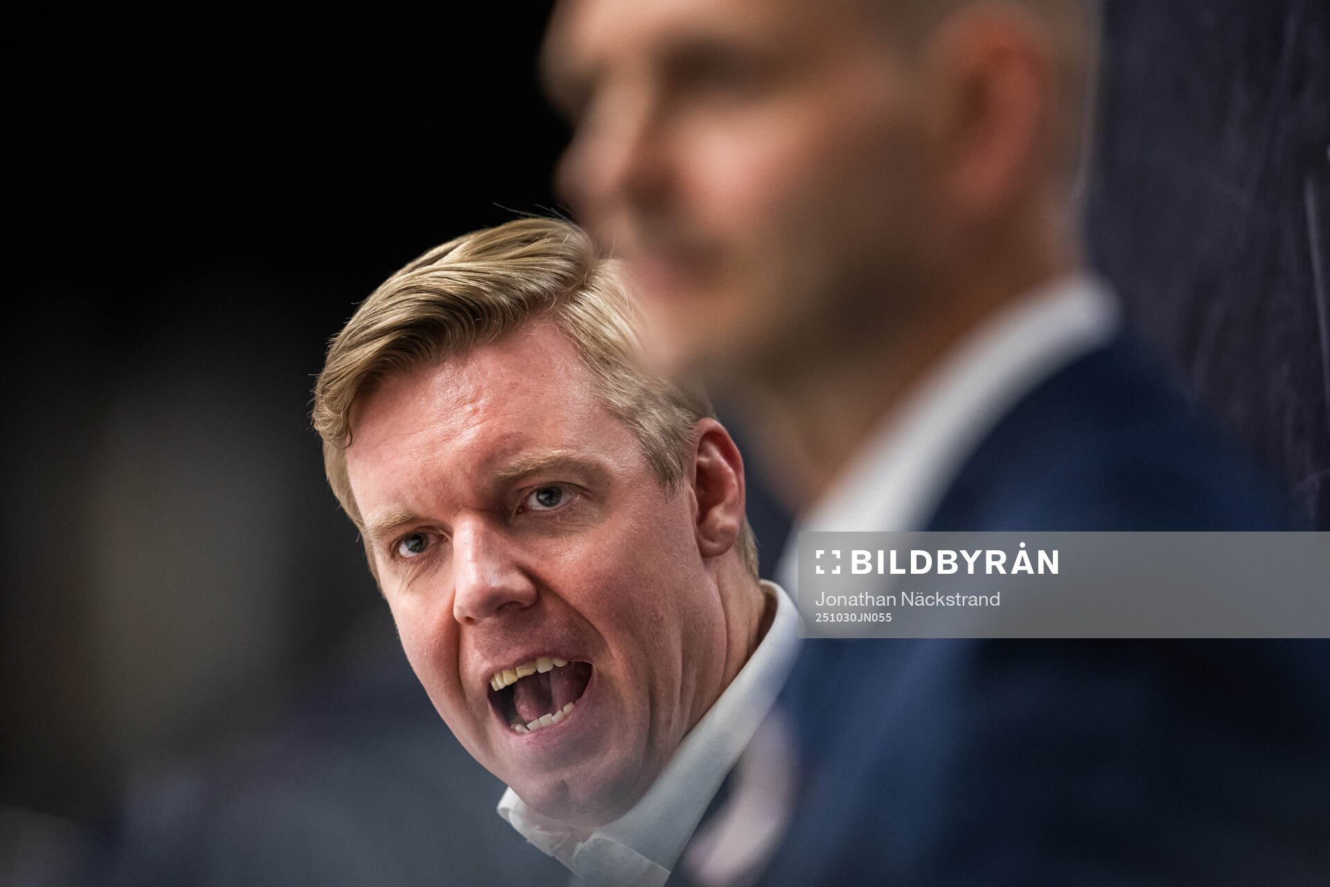 HV71s tränare Anton Blomqvist