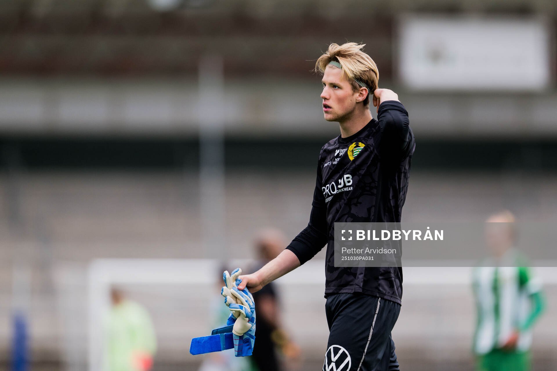 Hammarbys målvakt Svante Stangenberg deppar