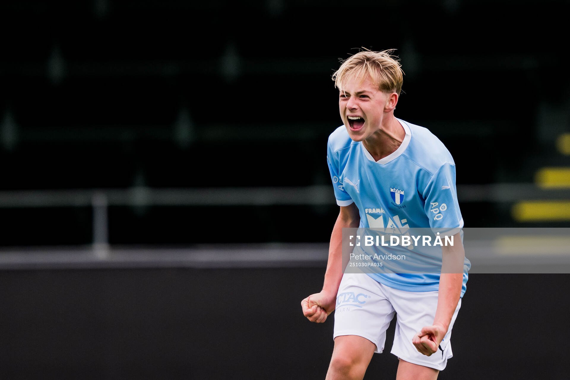 Malmö FFs Edvin Trygg jublar