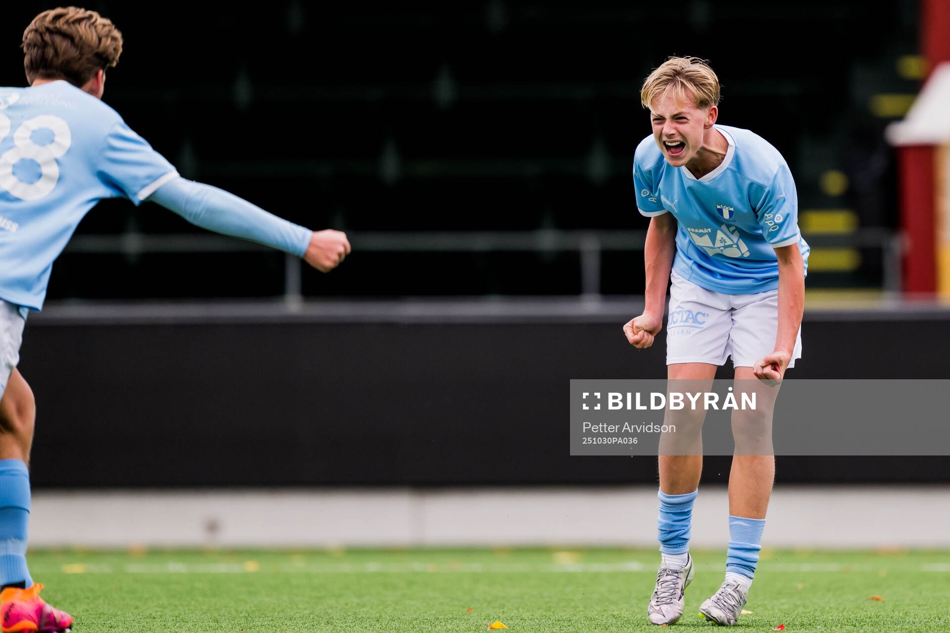 Malmö FFs Edvin Trygg jublar