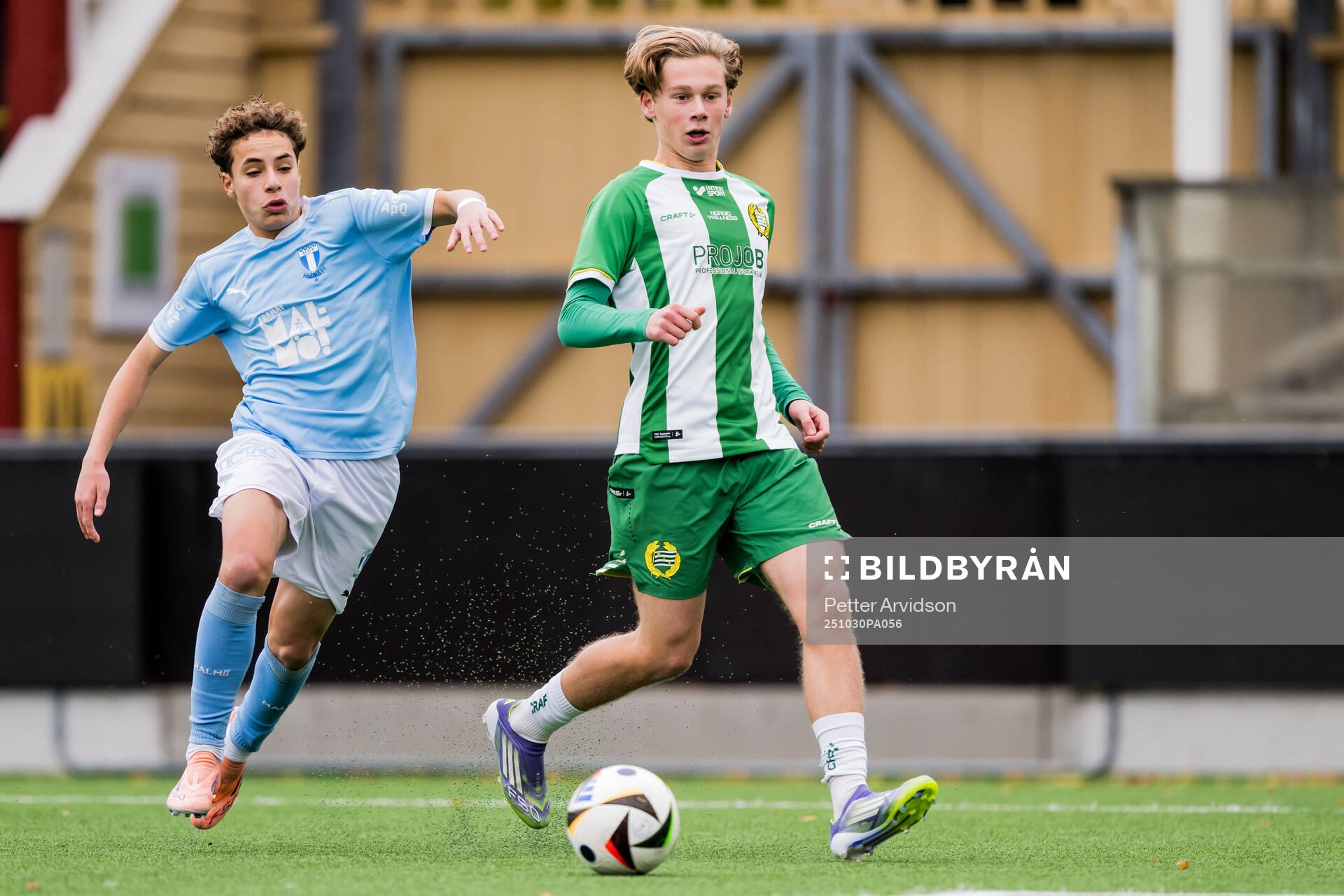 Malmö FFs Maarrouf Yahya Abdou och Hammarbys Melwin Eker