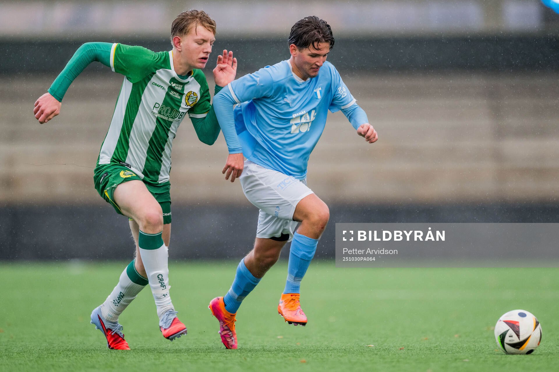 Hammarbys Hampus Thorsson och Malmö FFs John Orestam