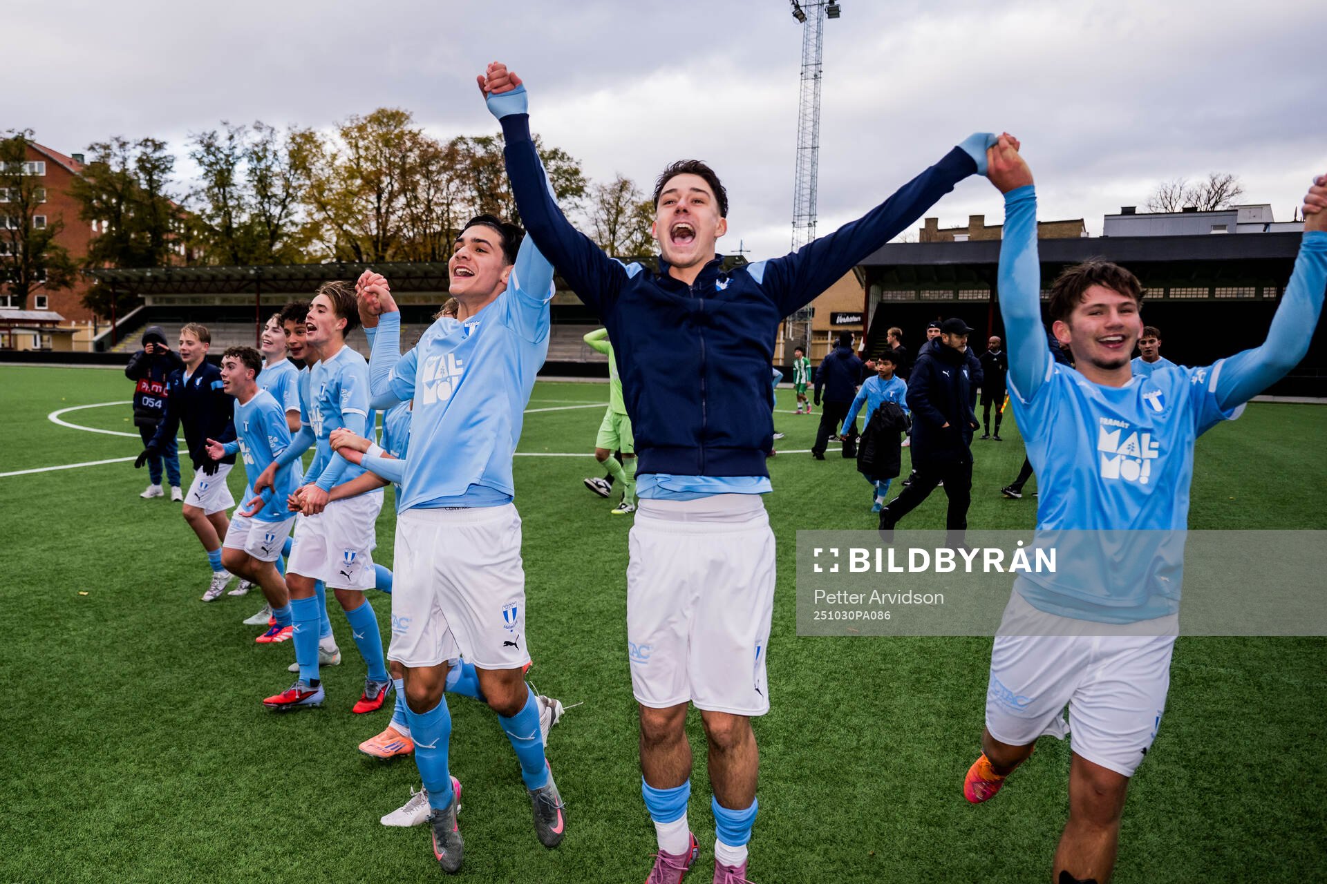 Malmö FFs spelare jublar