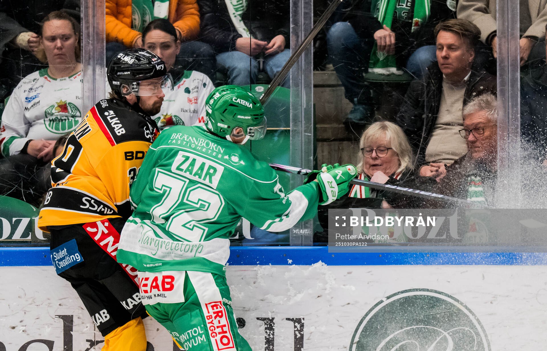 Luleås Pontus Själin och Rögles Daniel Zaar