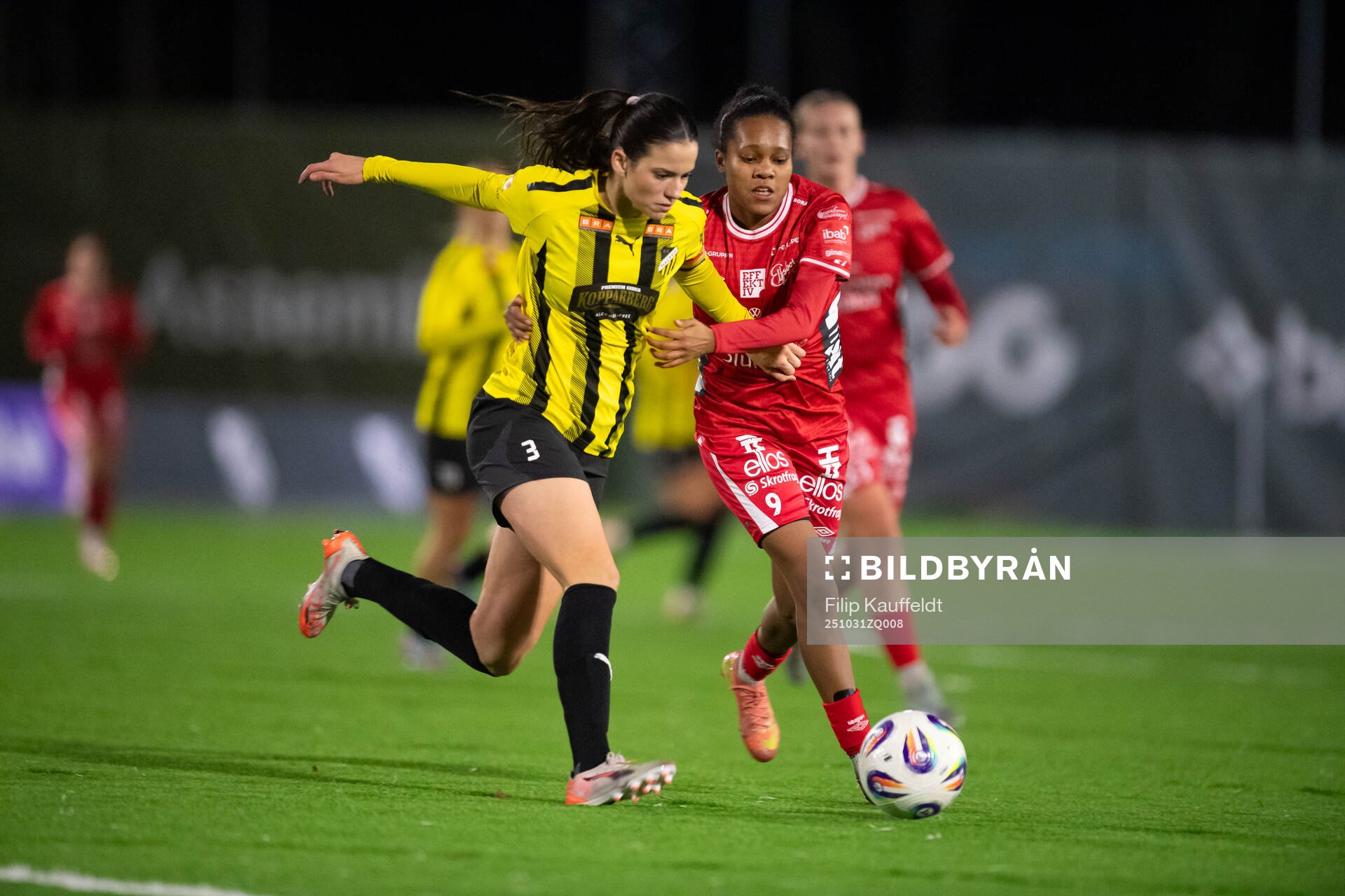 Häckens Andrea Simonovic och Elfsborgs Vanessa Lopez