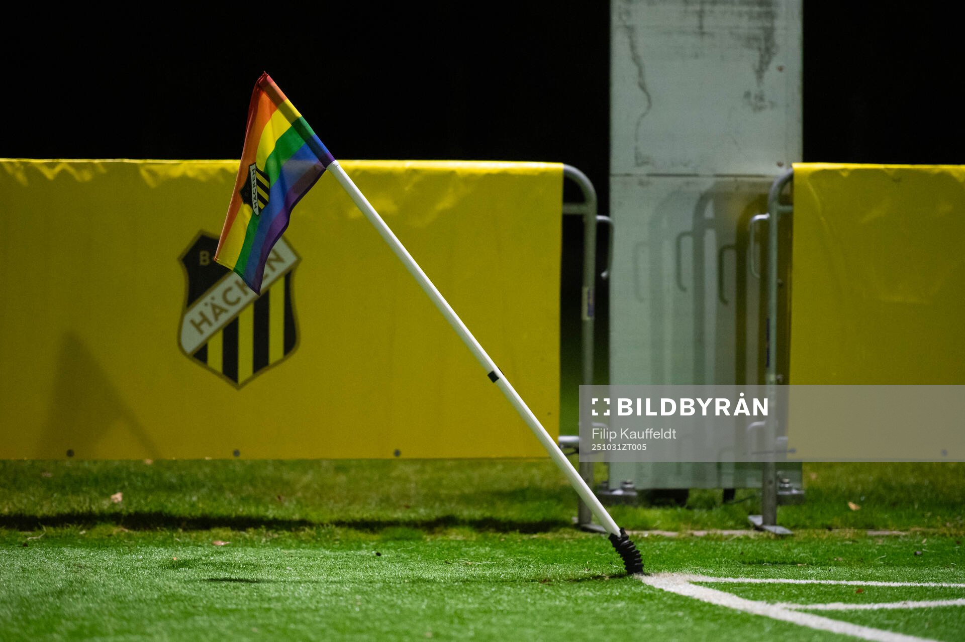 under fotbollsmatchen i Elitettan mellan Häcken och