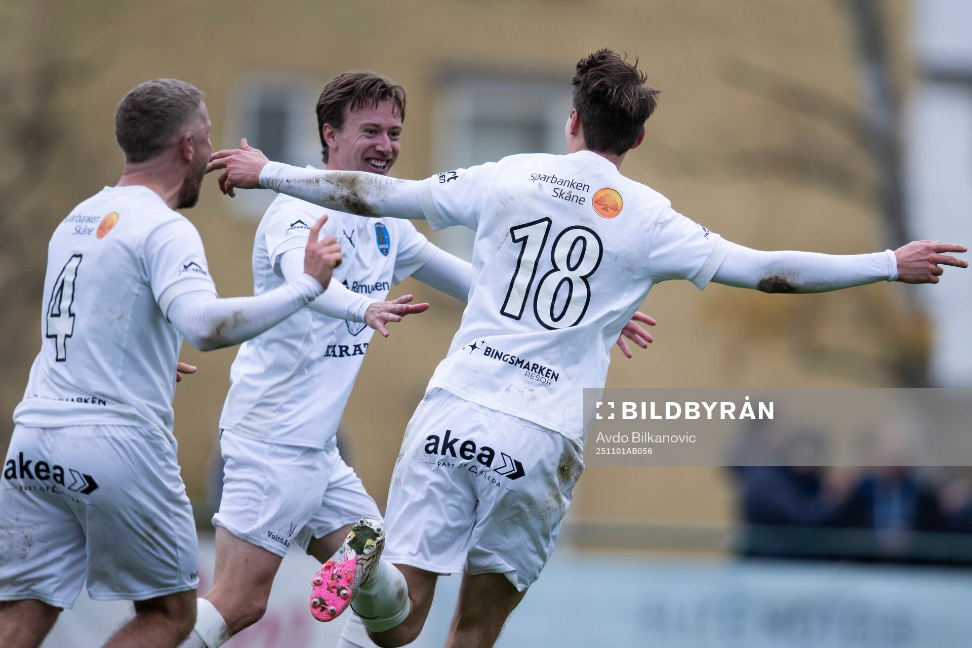 Staffanstorps Uniteds Niklas Mårtensson jublar