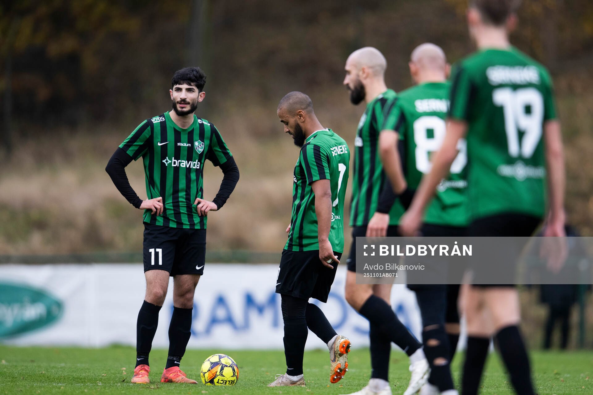 Högaborgs Adham Hazime och medspelare deppar