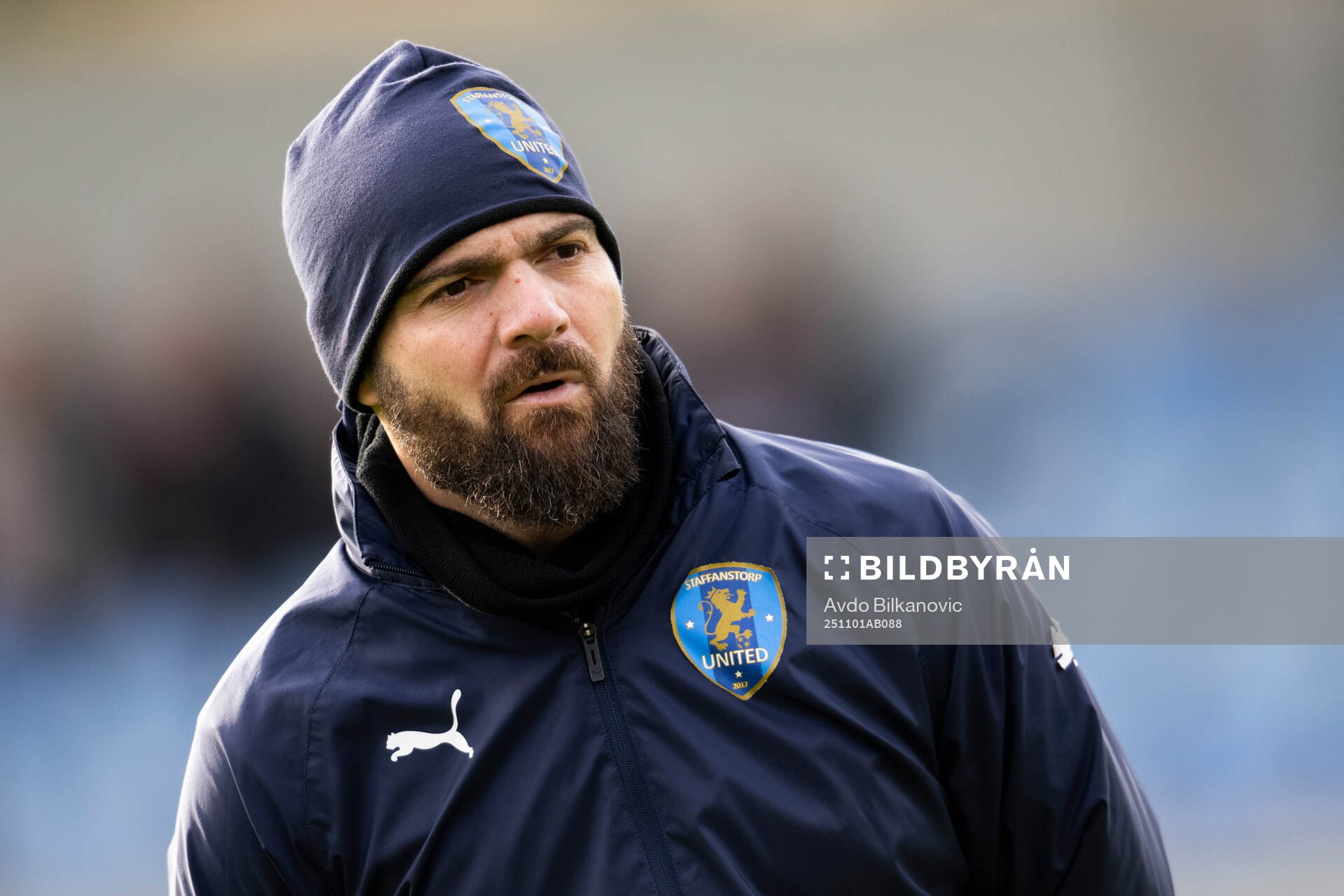Staffanstorps Uniteds tränare Haris Saranovic