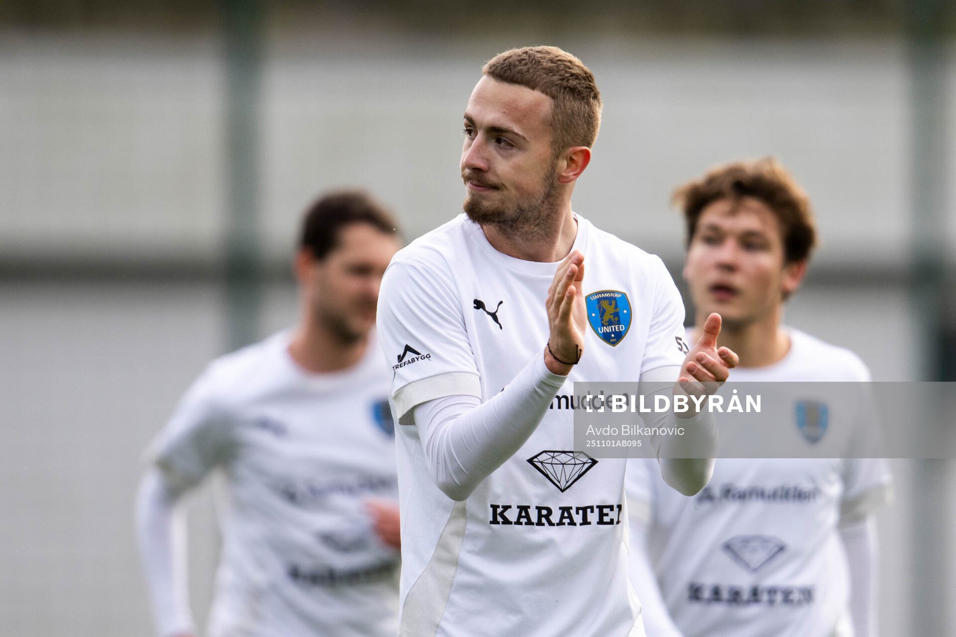 Staffanstorps Uniteds Tarik Fetahovic jublar