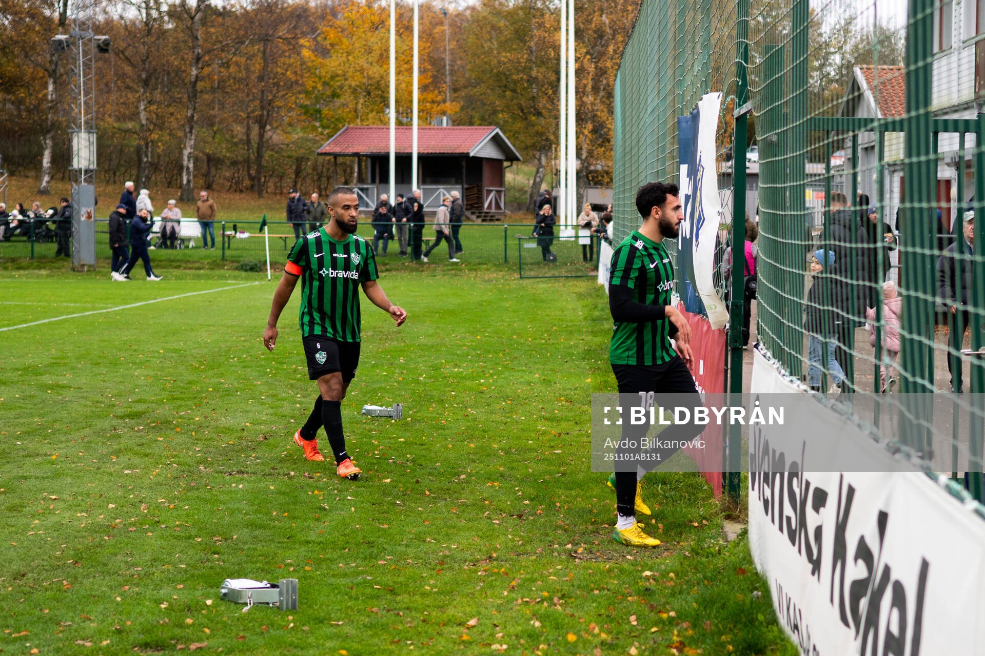 Högaborgs Kamal Barny och Mostafa Khalili deppar