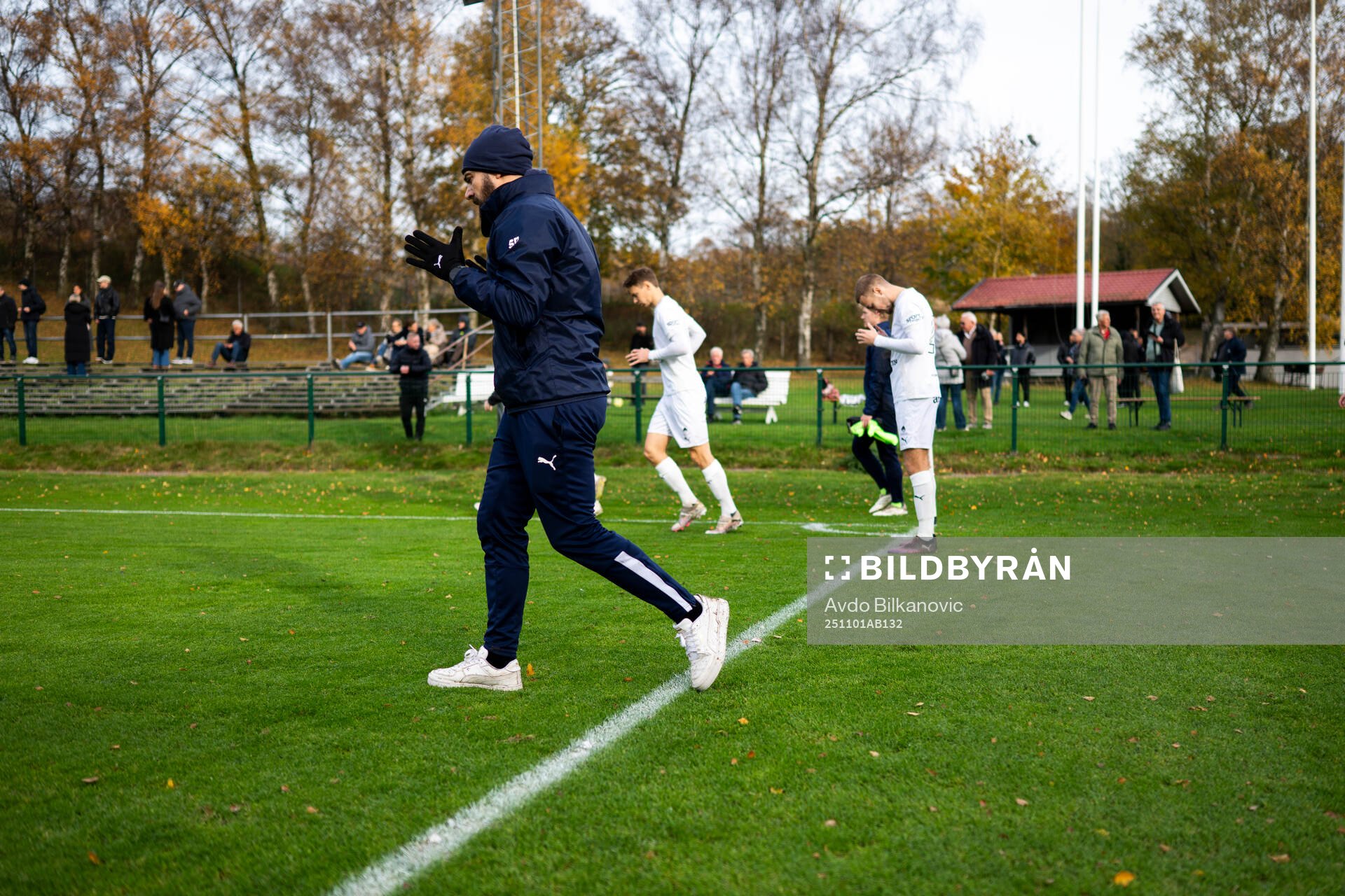 Staffanstorps Uniteds Tarik Fetahovic och tränare Haris