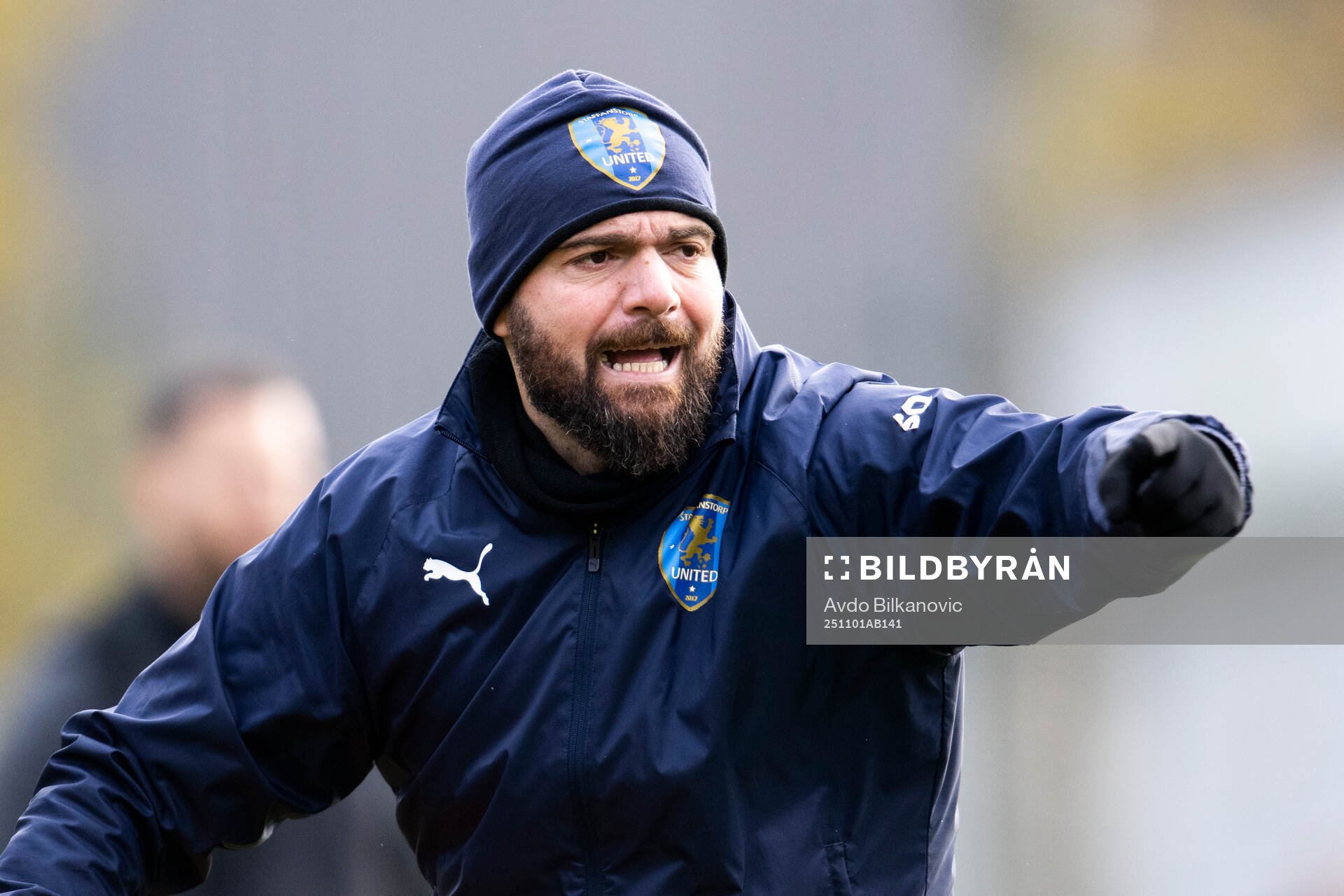 Staffanstorps Uniteds tränare Haris Saranovic