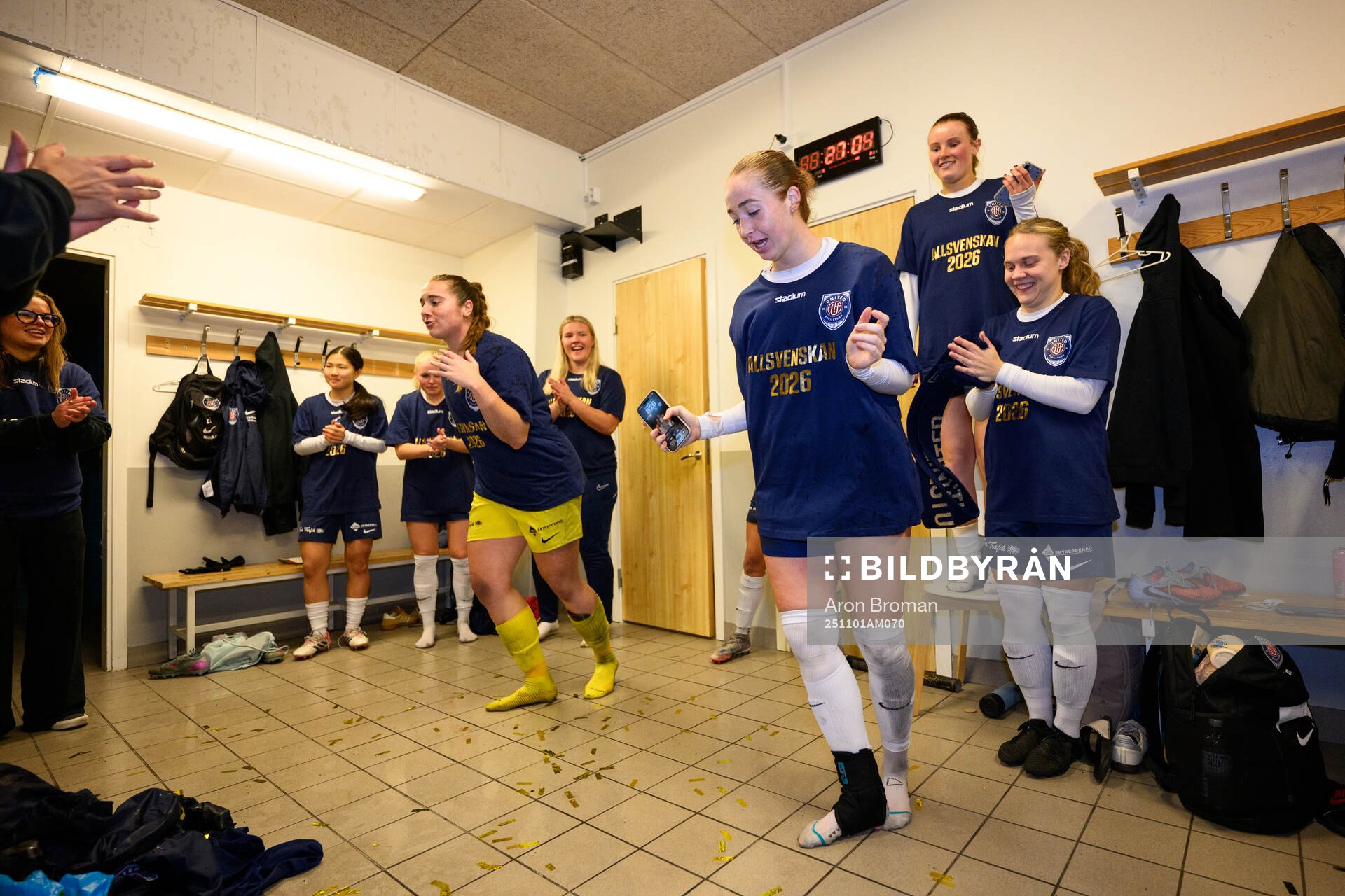 Eskilstuna Uniteds målvakt Monica Elisabeth Wilhelm och