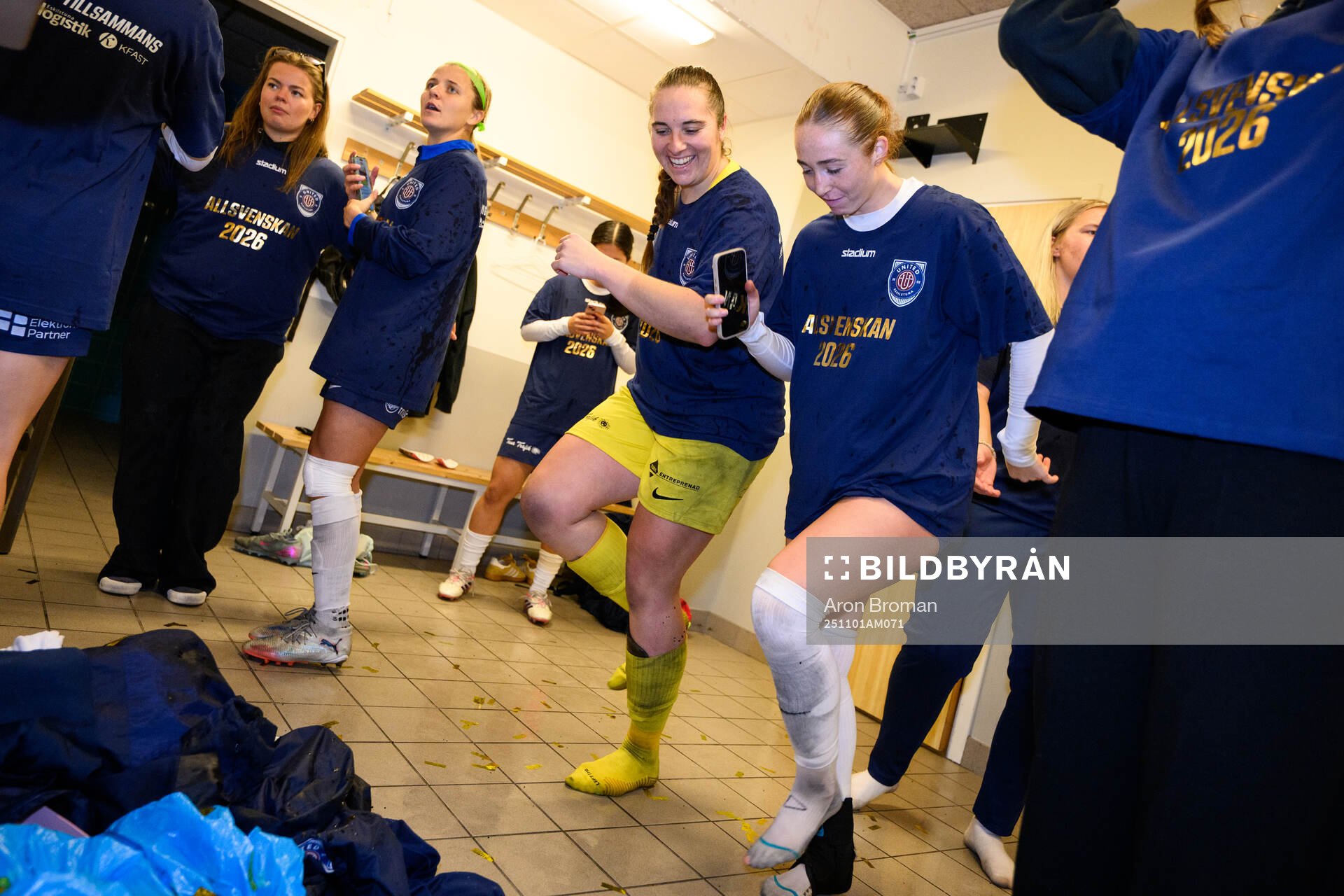 Eskilstuna Uniteds målvakt Monica Elisabeth Wilhelm och