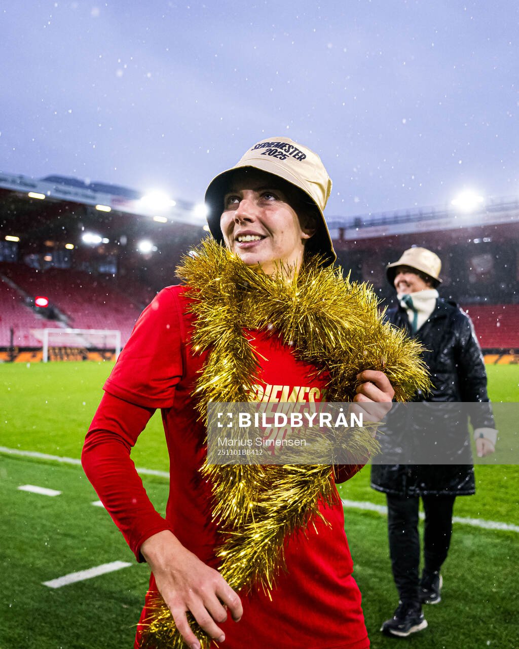 Cecilie Redisch Kvamme of Brann celebrates