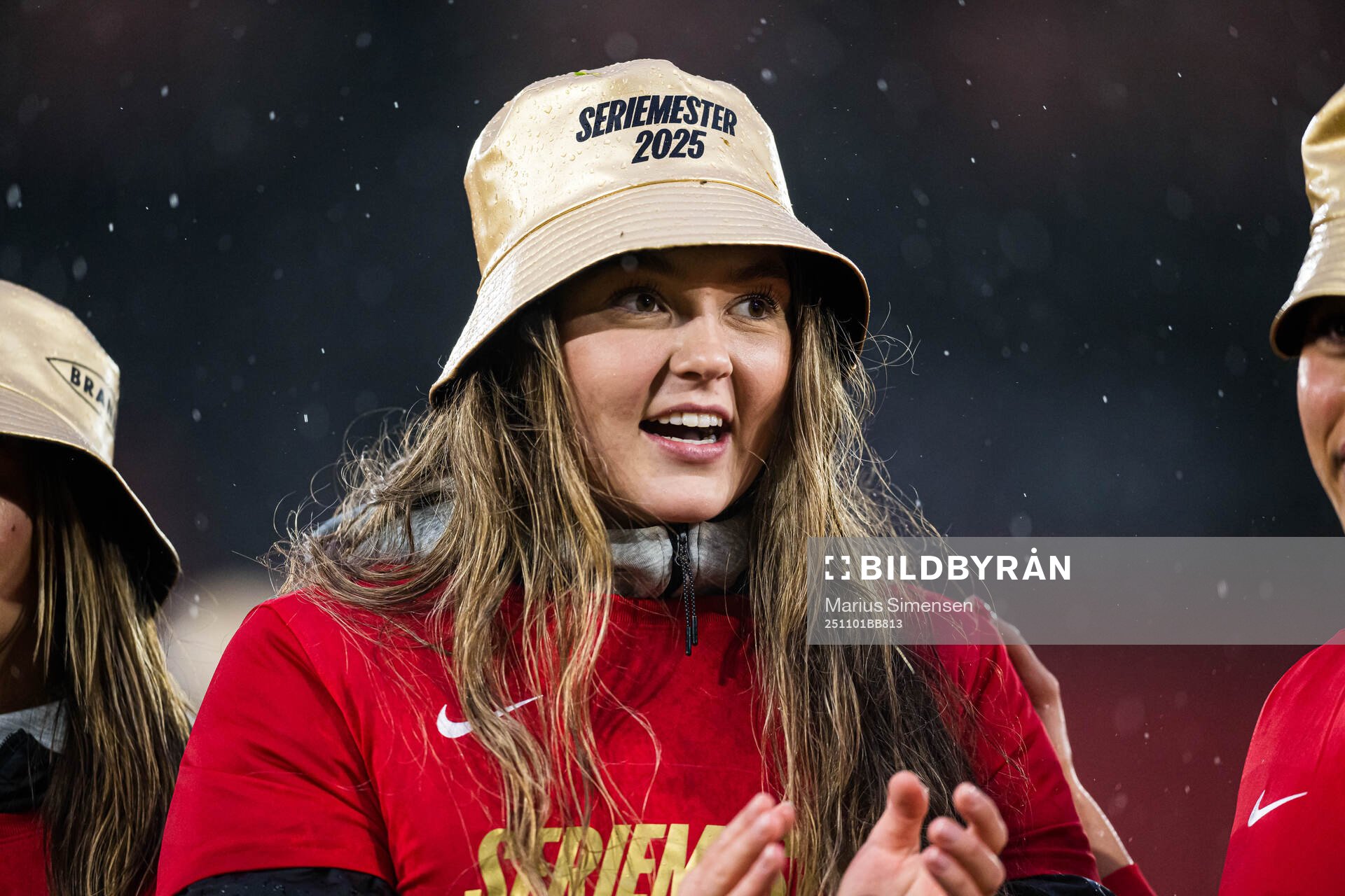 Anna Aahjem of Brann celebrates