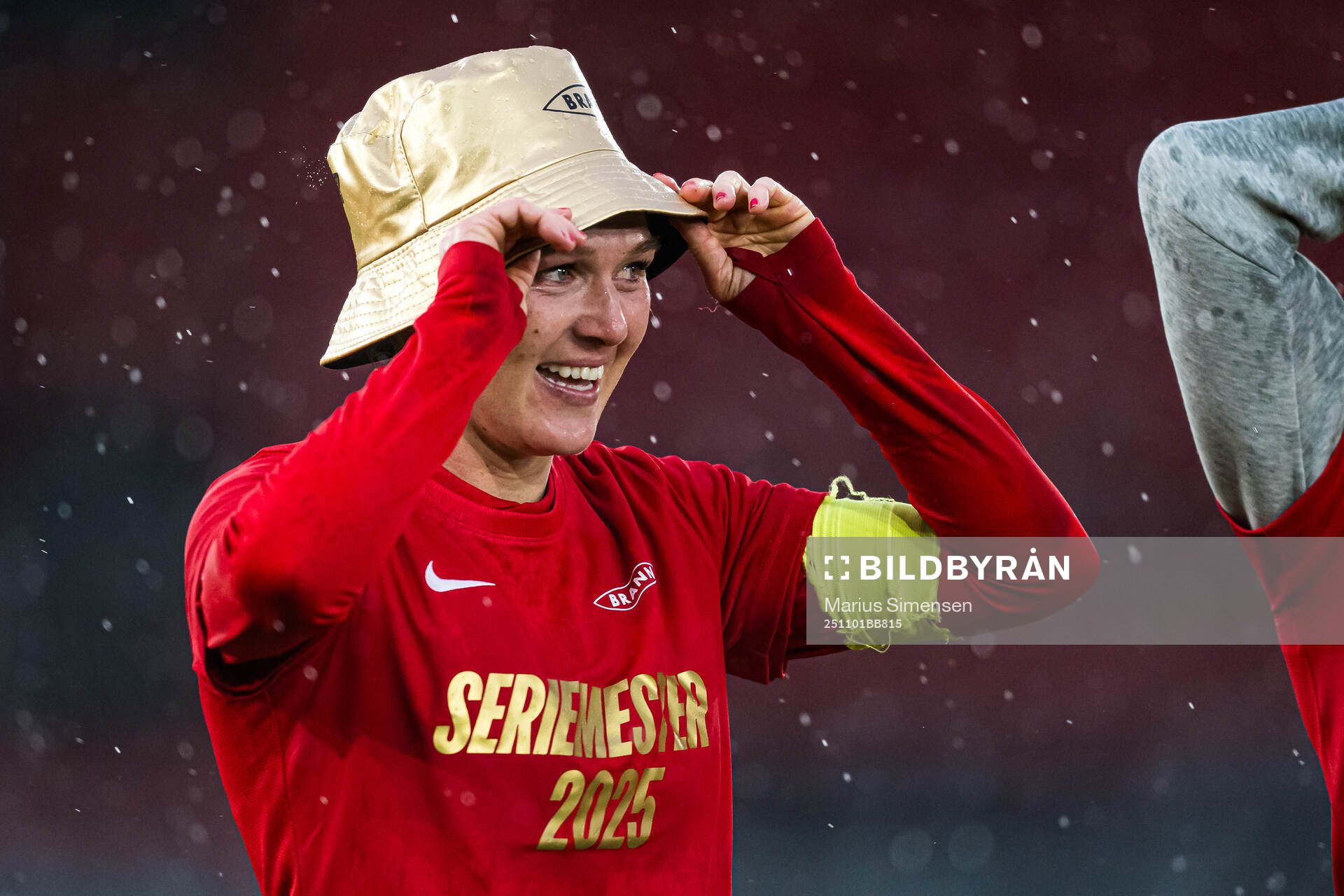 Karoline Haugland of Brann celebrates