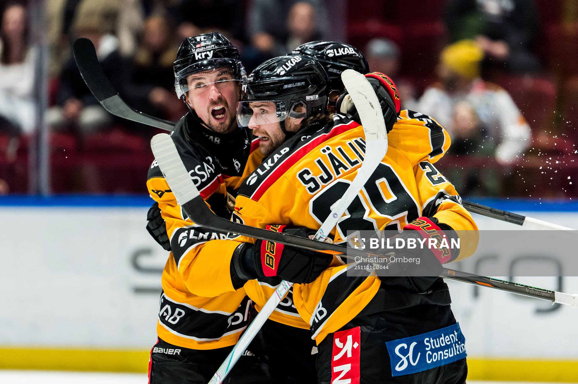 Luleås Eetu Koivistoinen, Pontus Själin och Erik