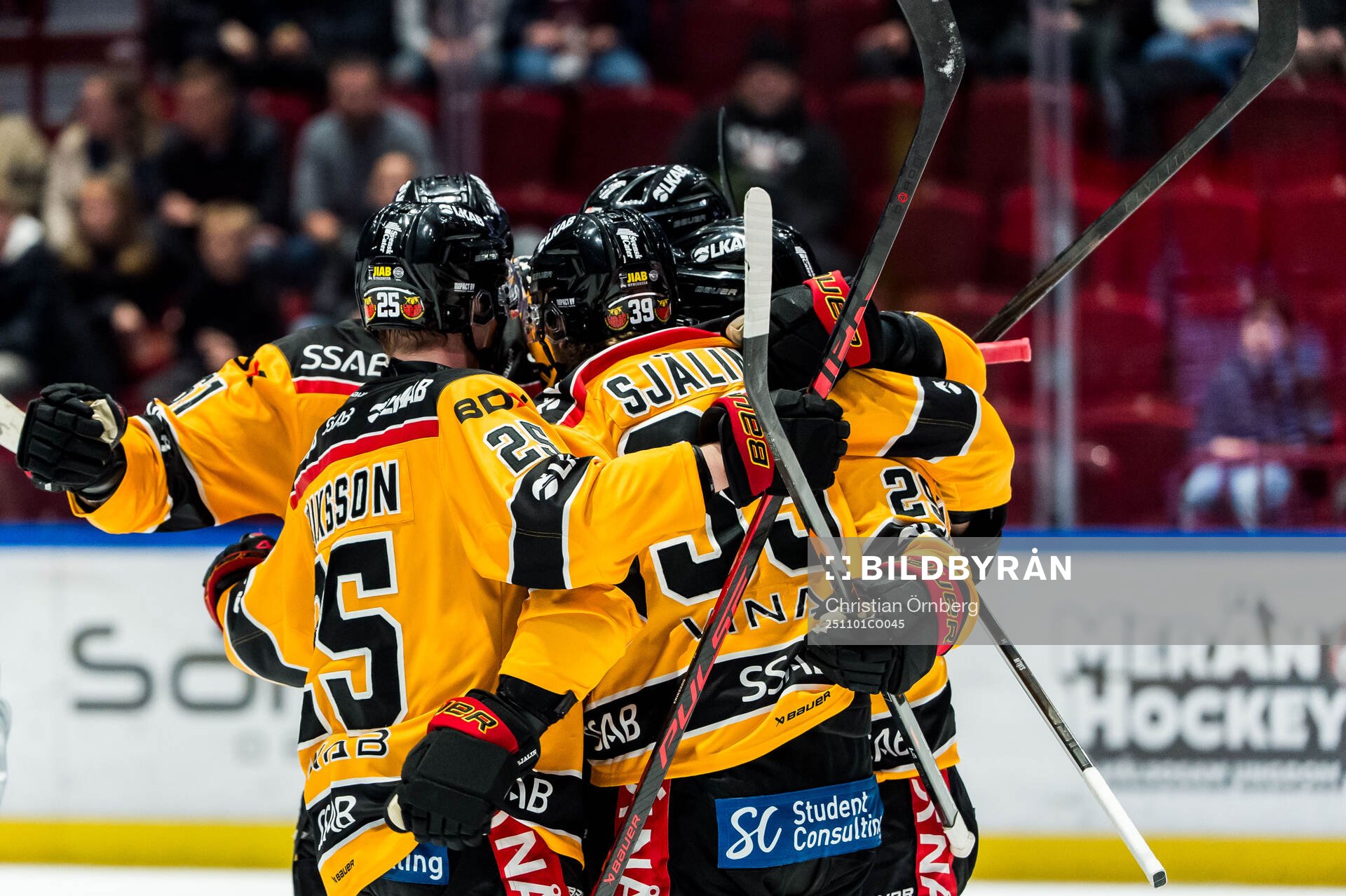 Luleås spelare jublar