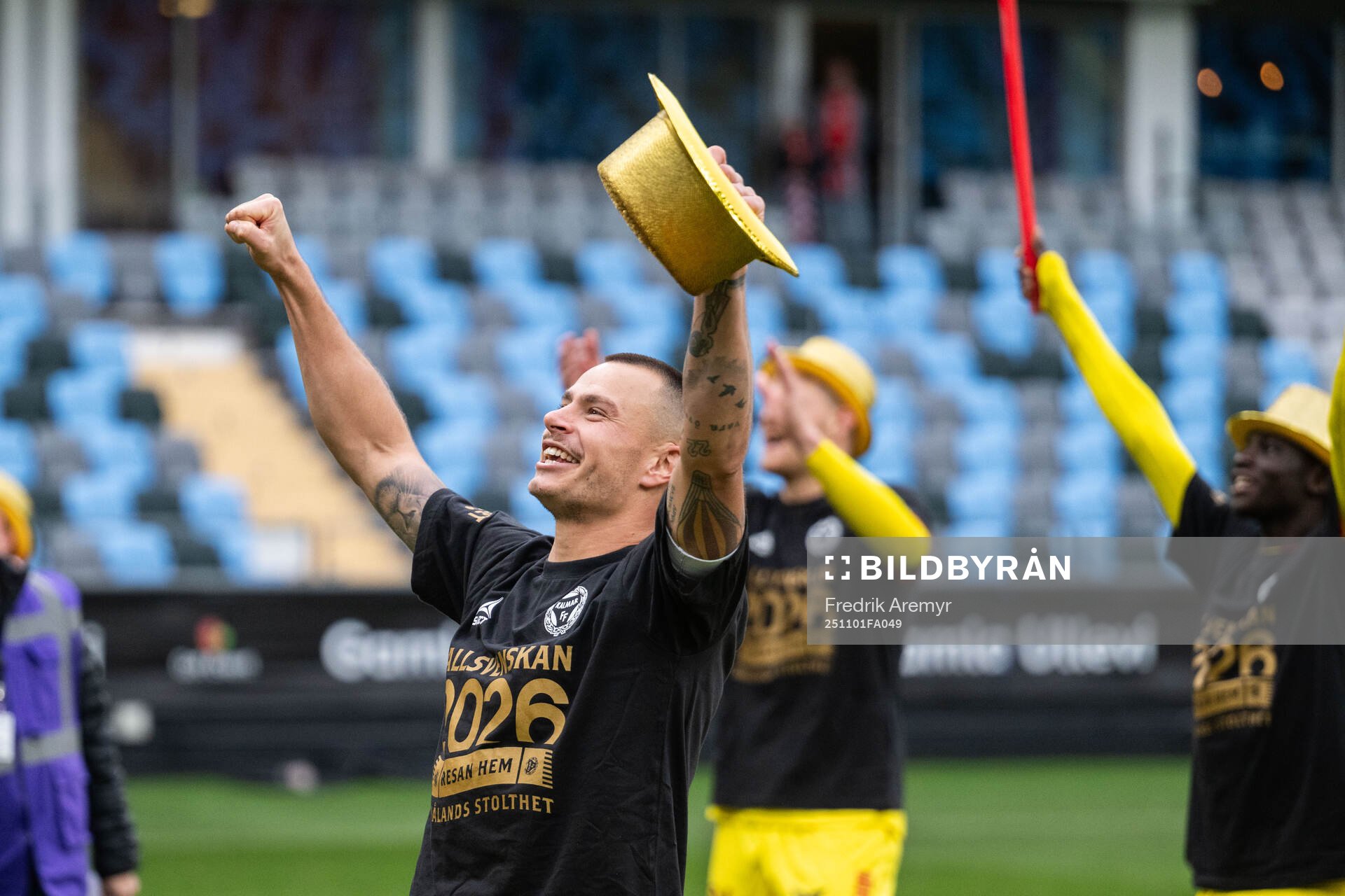 Kalmars Melker Hallberg jublar