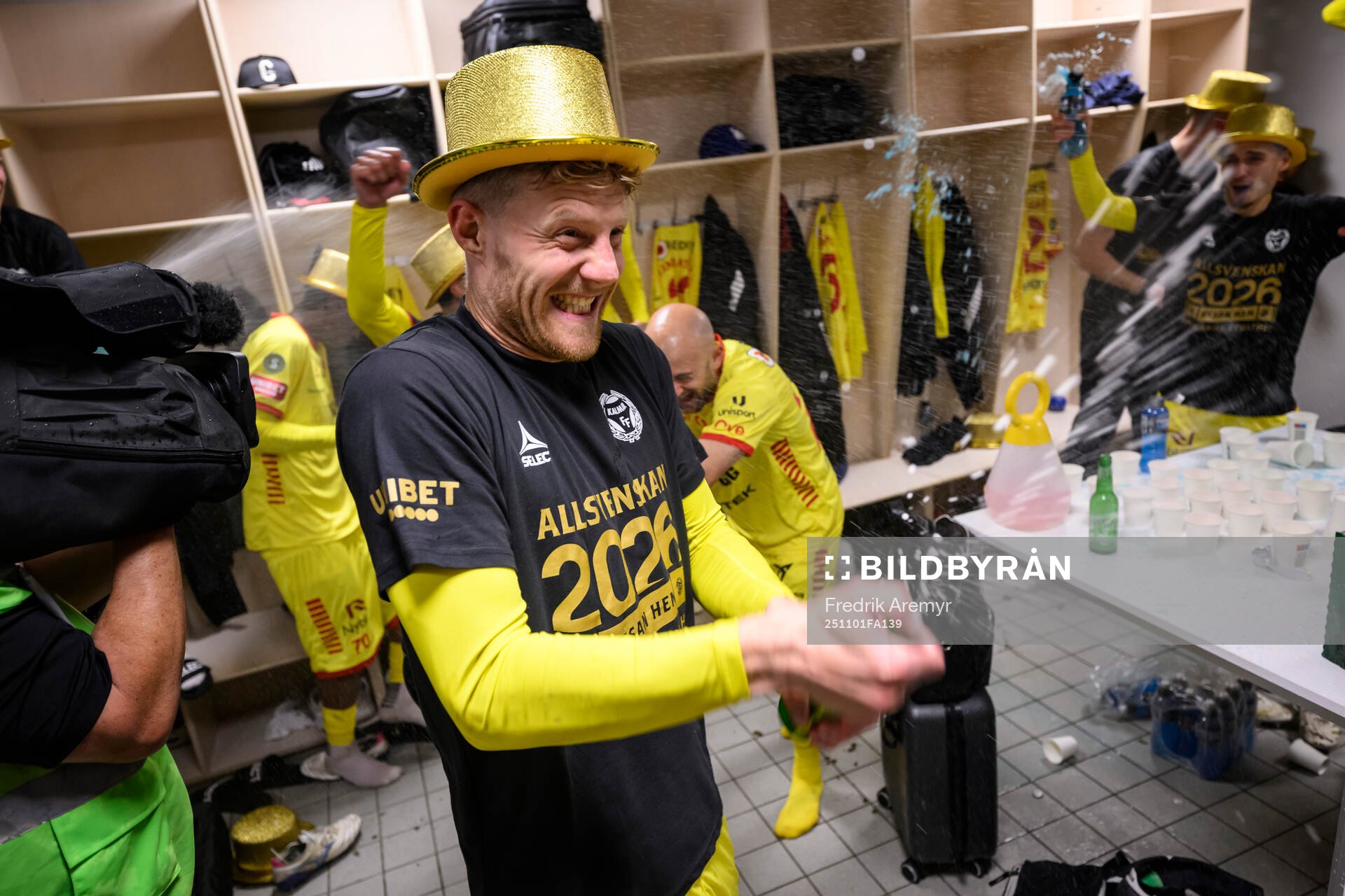Kalmars Lars Sætra  jublar