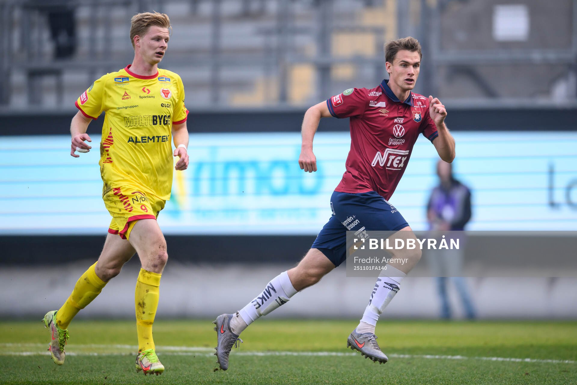 Kalmars Malcolm Stolt  och Örgrytes Christoffer Styffe