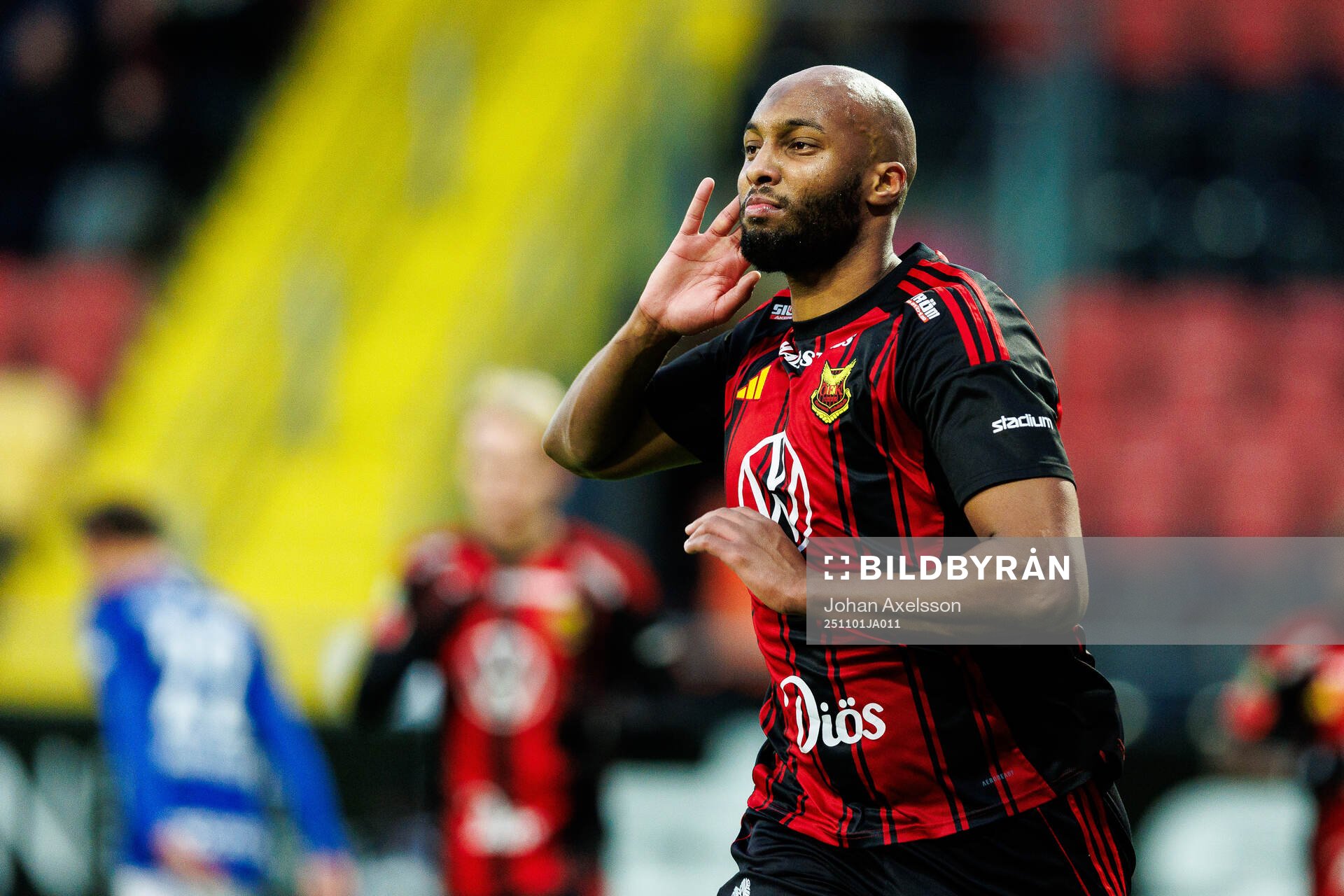 Östersunds Jabir Abdihakim Ali jublar