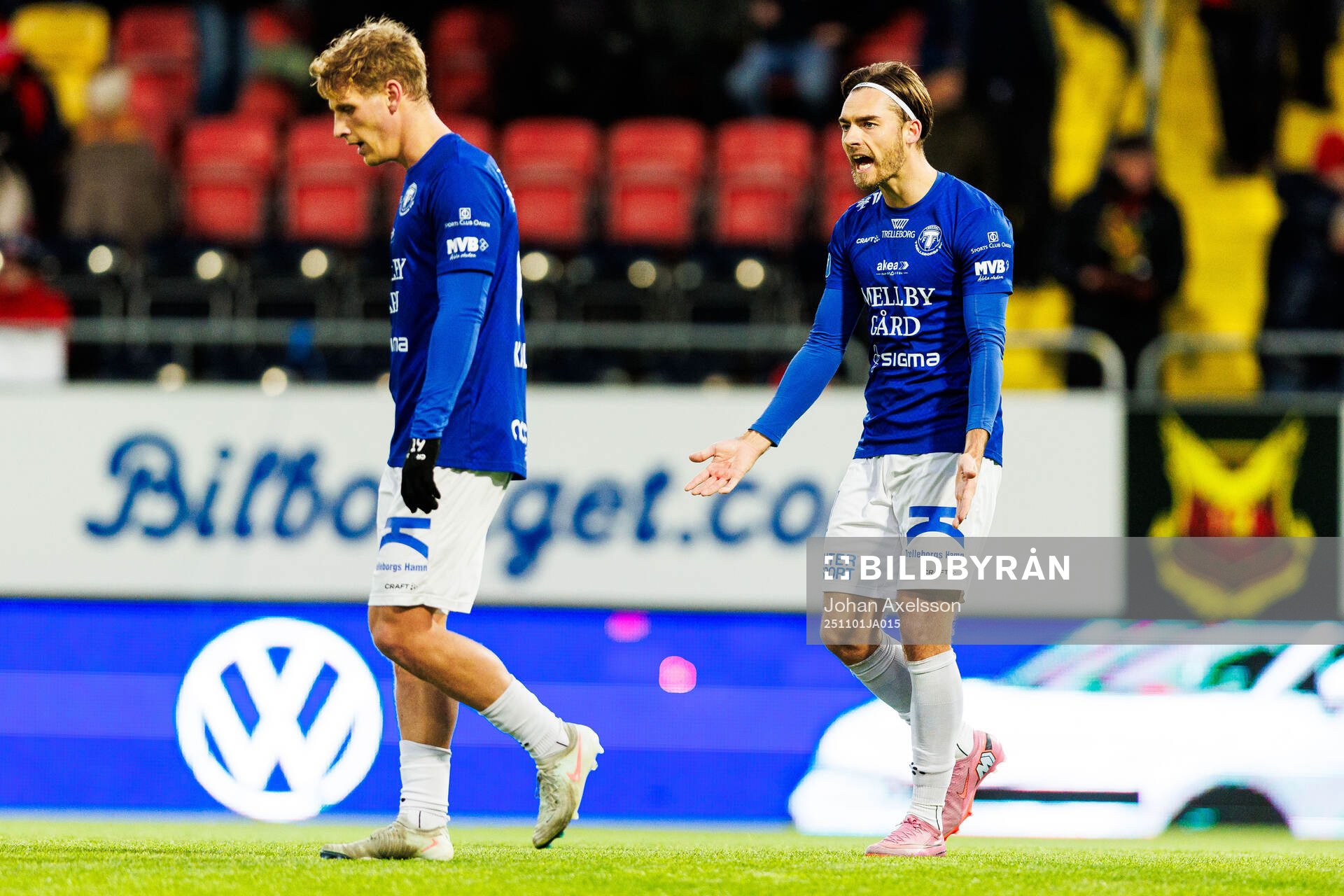 Trelleborgs Tobias Karlsson och Felix Hörberg deppar