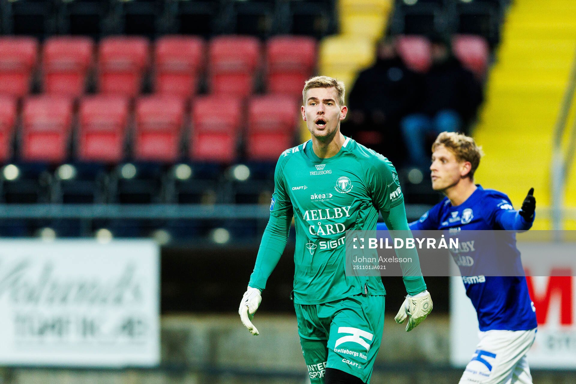 Trelleborgs målvakt Mathias Nilsson