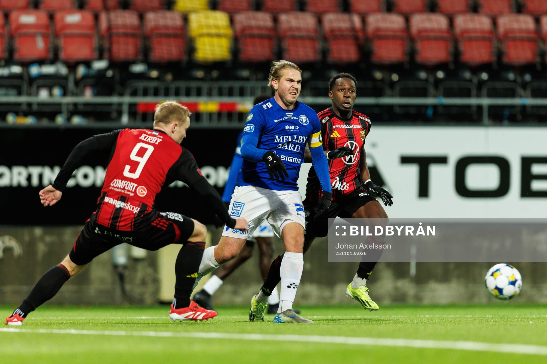 Trelleborgs Charlie Weberg och Östersunds Chrisnovic