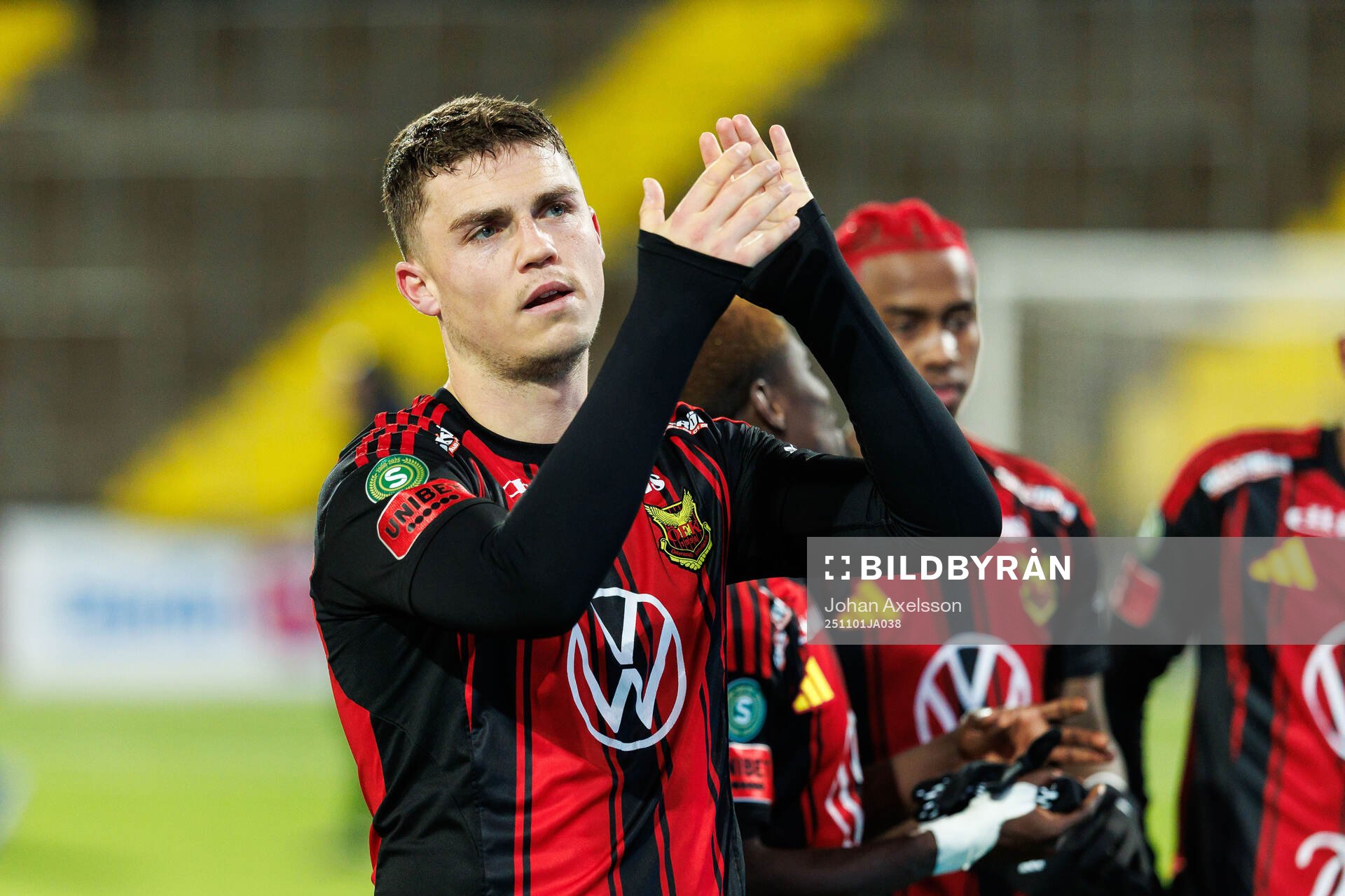 Östersunds Christian Enemark jublar