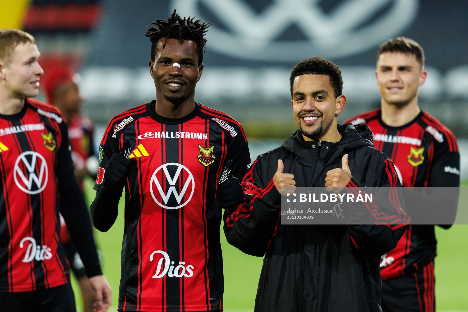 Östersunds Sunday Anyanwu och Erick Brendon Pinheiro Da