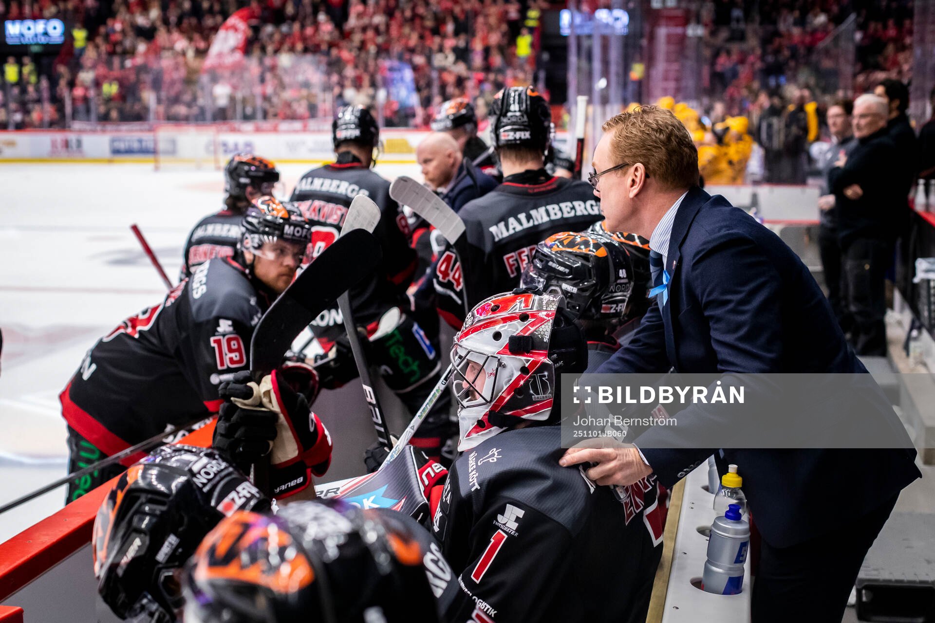 Örebros bås och tränare Niklas Eriksson och Örebros