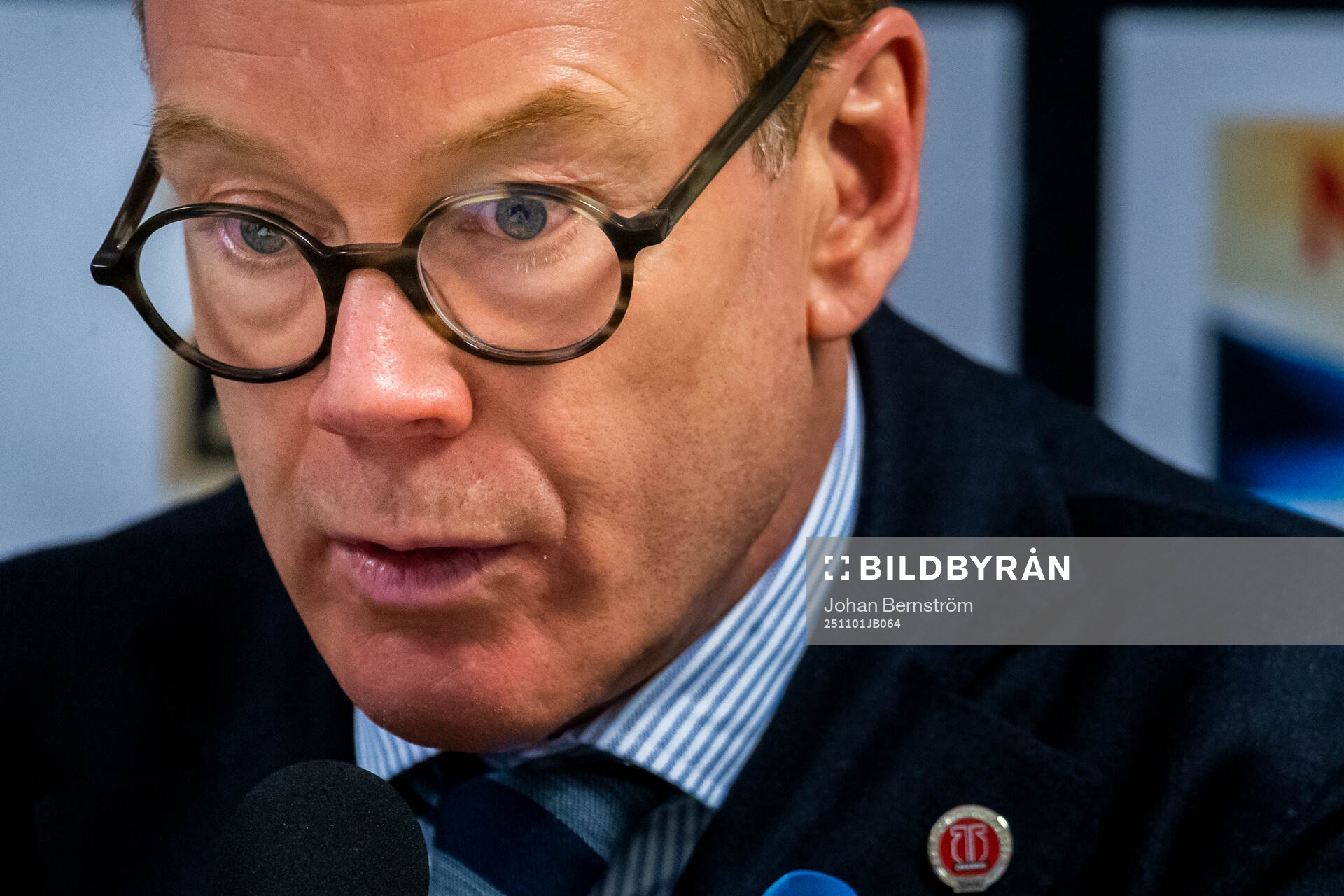 Örebros tränare Niklas Eriksson på presskonferensen