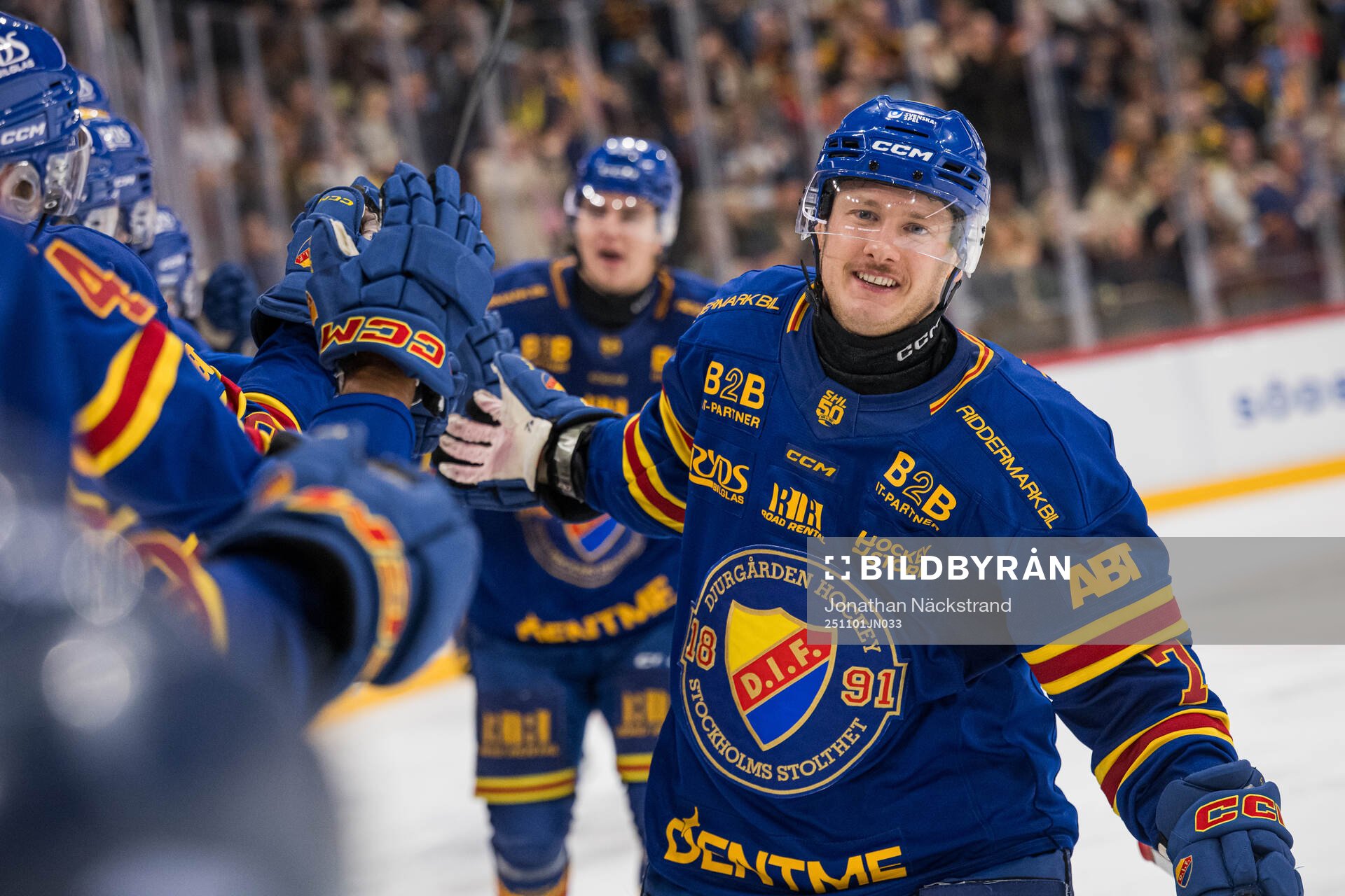 Djurgårdens Joseph Snively jublar