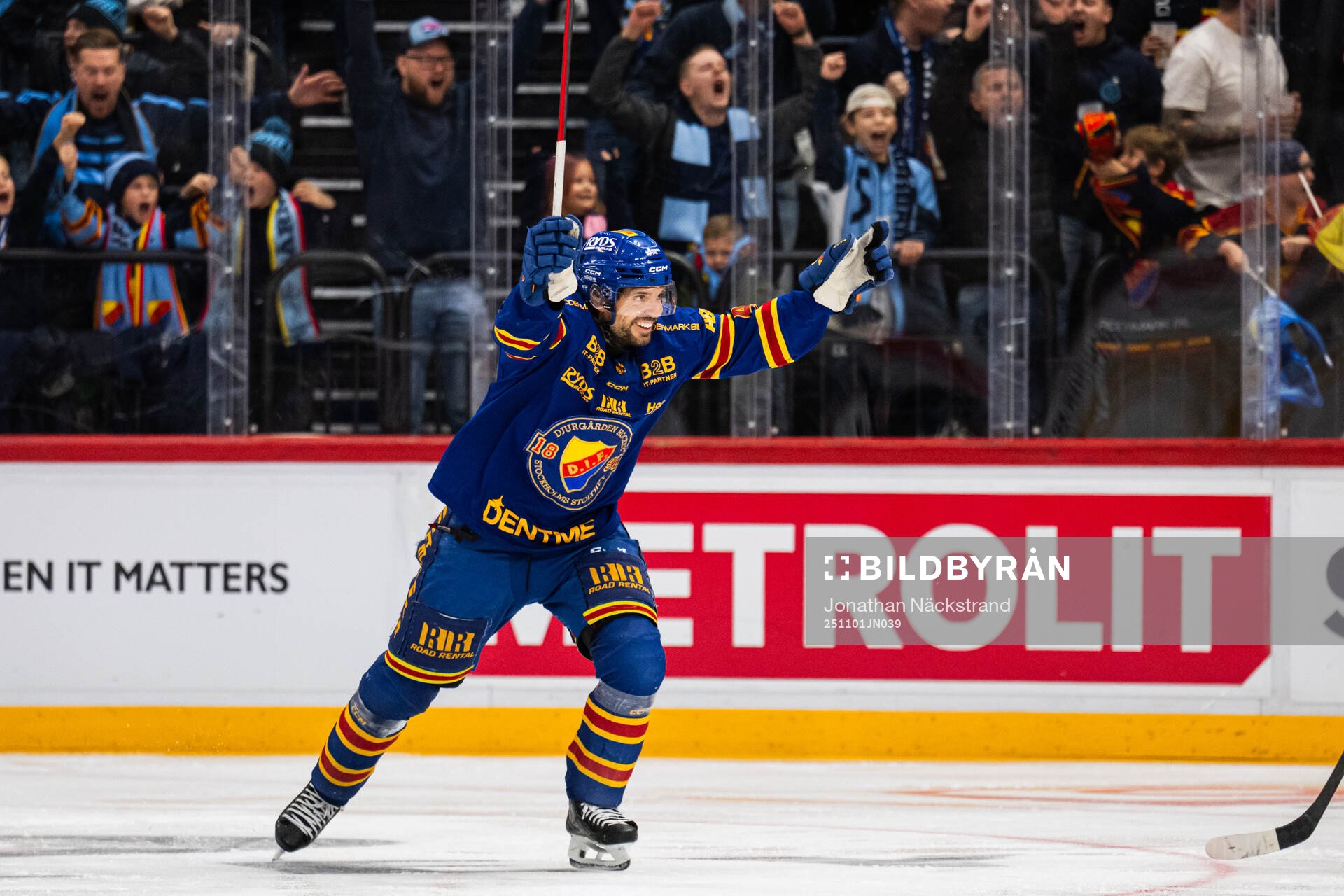 Djurgårdens Jacob Josefson jublar